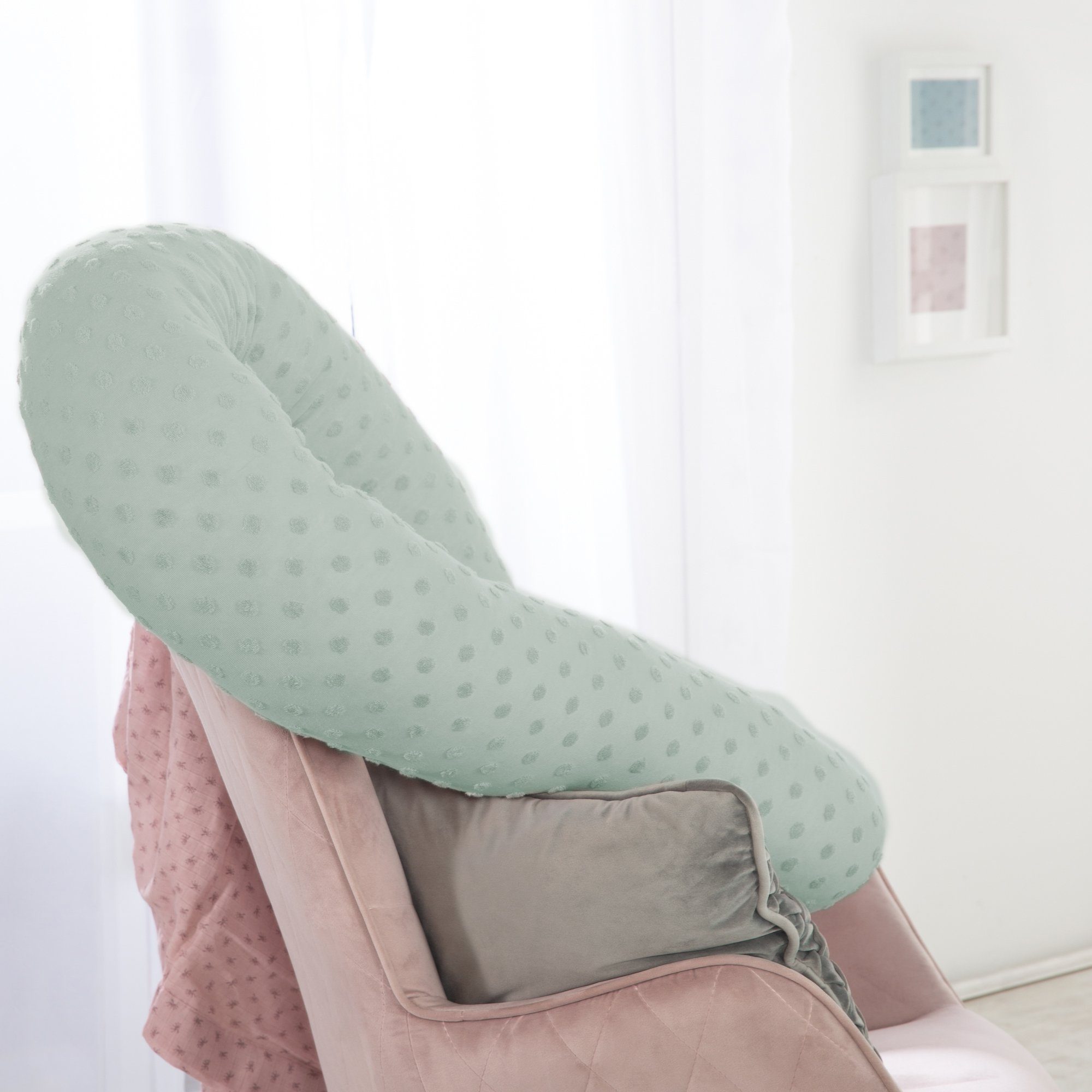 roba® Nestchenschlange Lil Planet, frosty green, GOTS made with organic materials, zertifiziert durch BCS 36081