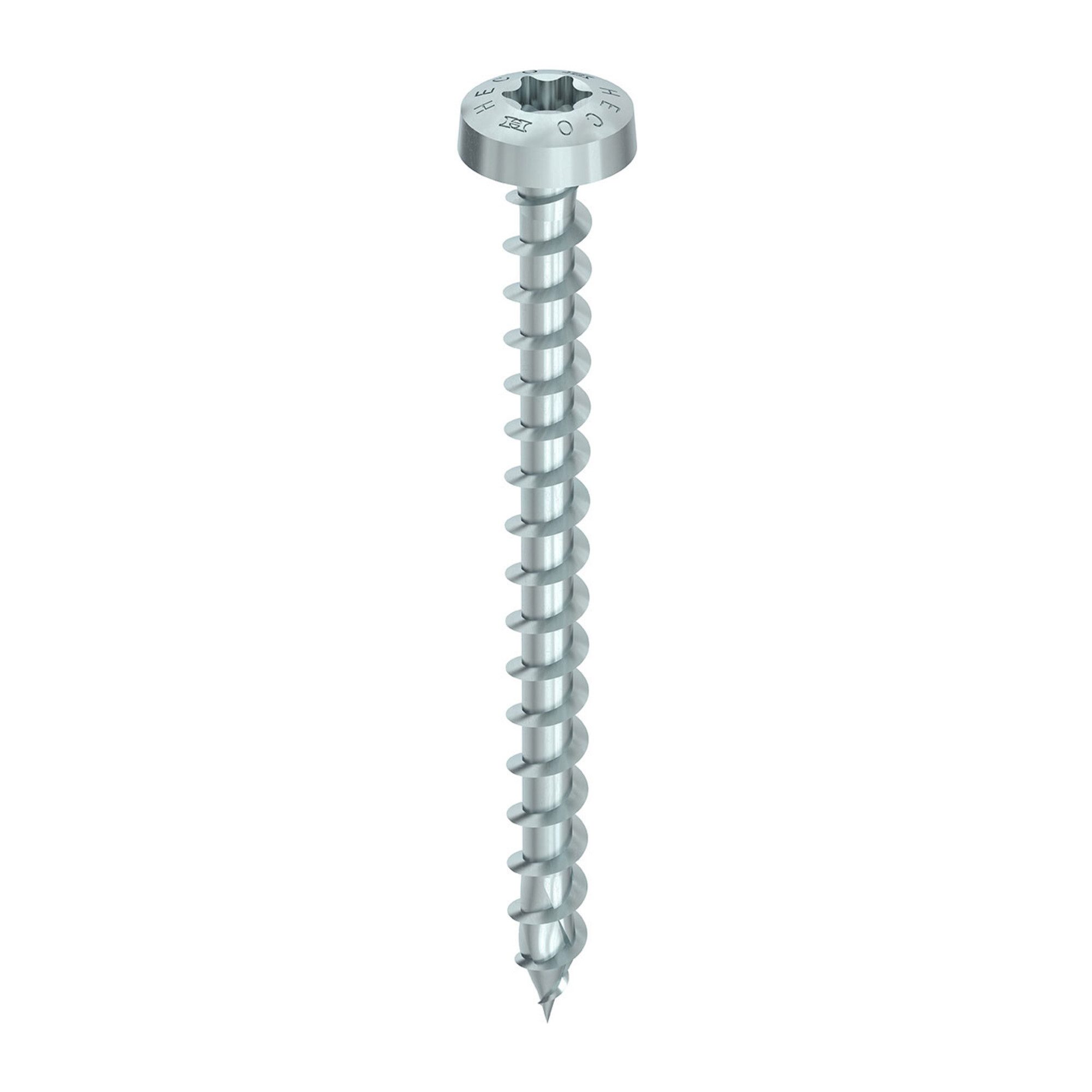 Heco Holzbauschraube HECO-TOPIX-plus 4,0 x 50, Rundkopf, T-Drive, VVG, A3K 500 Stk