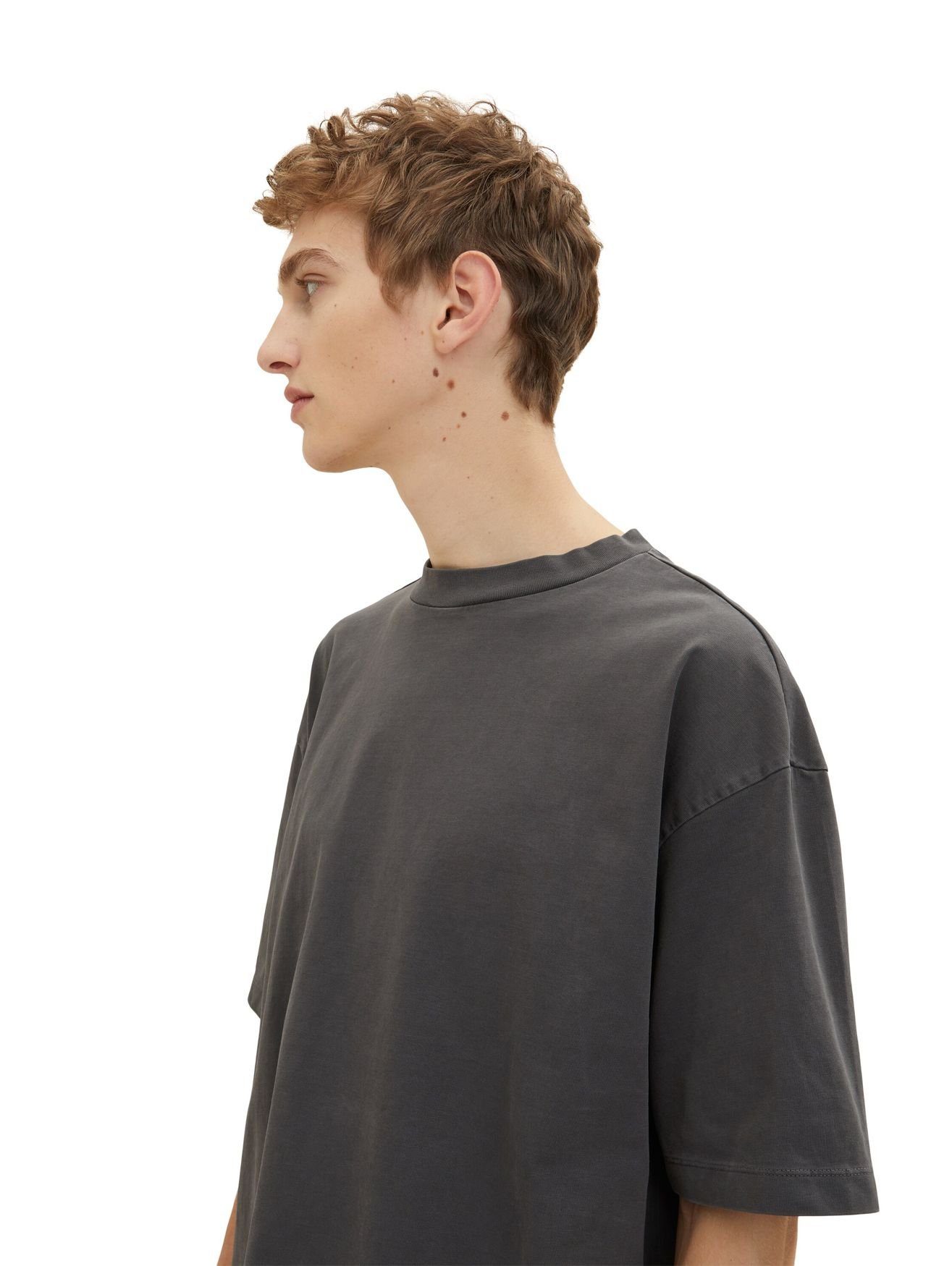 TOM TAILOR T-Shirt Basic OVERSIZED GARMENTDYE (1-tlg) oversized garmentdye t-shirt