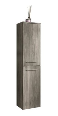 furnling Hängeschrank Nairobi 30 x 136 x 31 cm in grau mit 2 Scharniertüren, Schrank