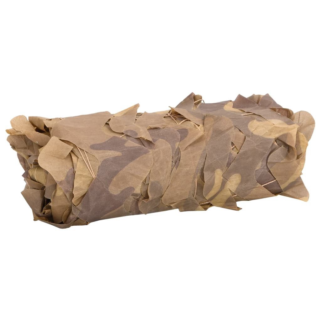 vidaXL Sonnensegel 833 x 297 cm Tarnnetz mit Aufbewahrungstasche 833x297 cm Sandfarbe