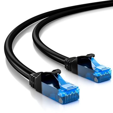 deleyCON deleyCON 5x 0,5m CAT6 Patchkabel Netzwerkkabel Gigabit LAN U/UTP RJ45 LAN-Kabel