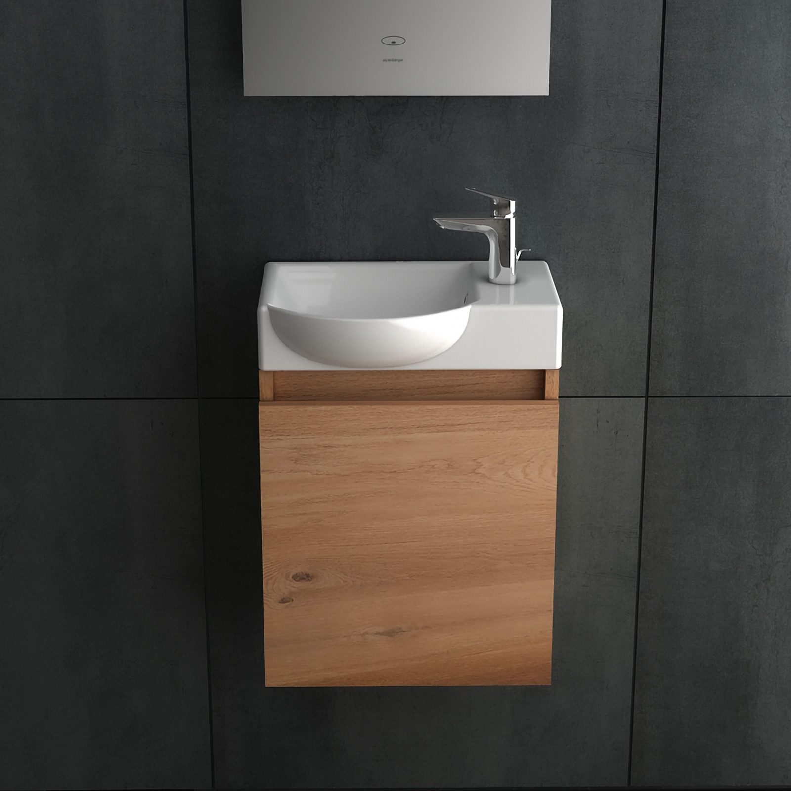 Alpenberger Badezimmer-Set aus Handwaschbecken mit Unterschrank günstig online kaufen