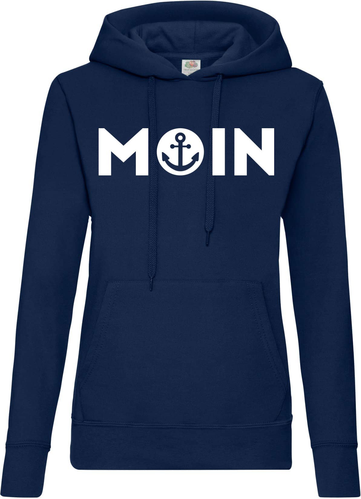 Youth Designz Kapuzenpullover Moin Spruch Damen Hoodie Pullover mit modischem Anker Logo Aufdruck