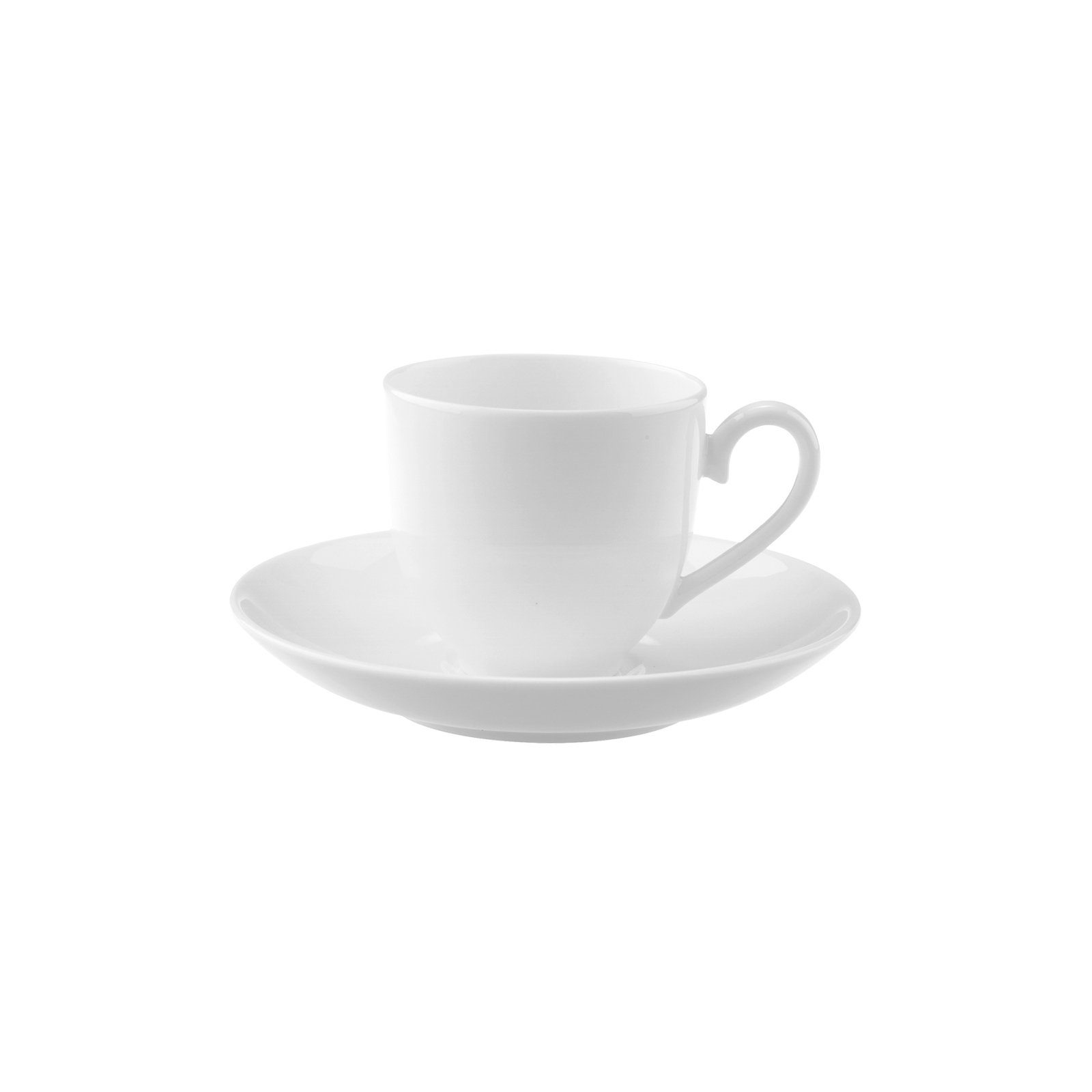 Villeroy & Boch Tasse Royal Mokka-/ Espressotasse mit Untertasse 100 ml, 2-tlg., Porzellan