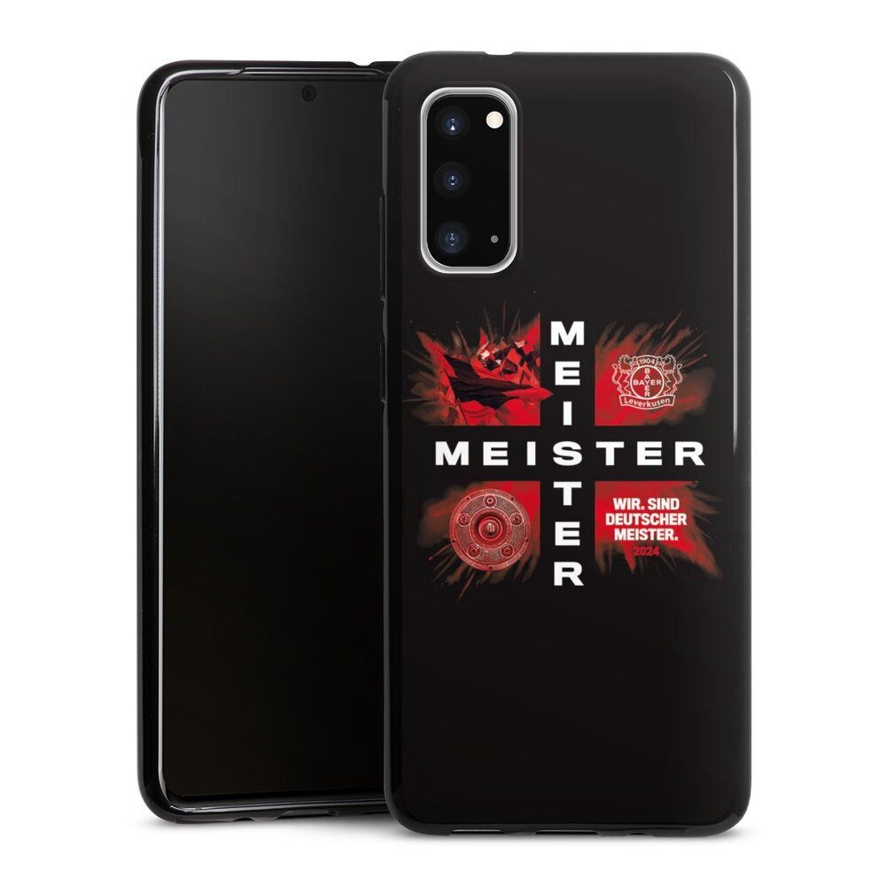 DeinDesign Handyhülle Bayer 04 Leverkusen Meister Offizielles Lizenzprodukt, Samsung Galaxy S20 Silikon Hülle Bumper Case Handy Schutzhülle