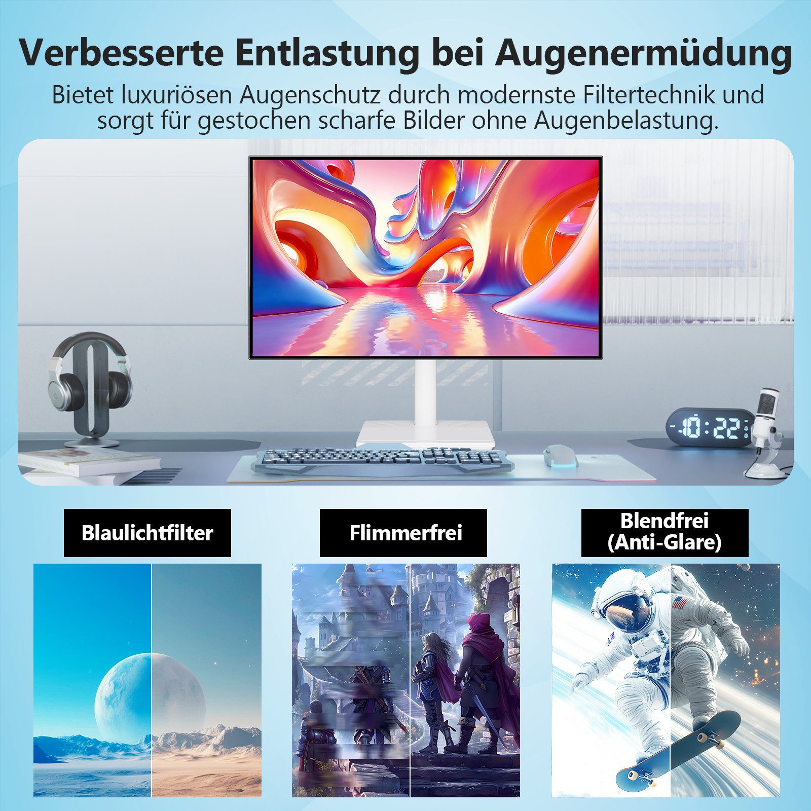 Z-EDGE 27‑Zoll 4K‑IPS‑Monitor mit 60 Hz & FreeSync‑Unterstützung Gaming-Monitor (68,58 cm/27 ", 3840 × 2160 px, 4K UHD, 14 ms Reaktionszeit, 60 Hz, IPS, Gaming‑ und Büromonitor mit HDR‑Funktion & VESA‑Kompatibilität)