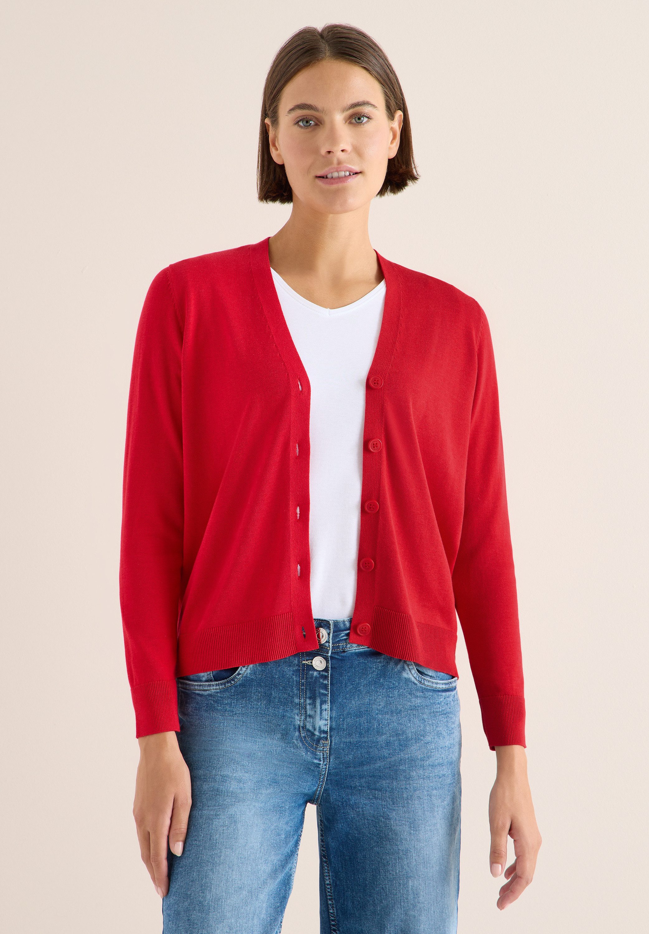 CECIL Cardigan aus Baumwolle mit Stretchanteil günstig online kaufen