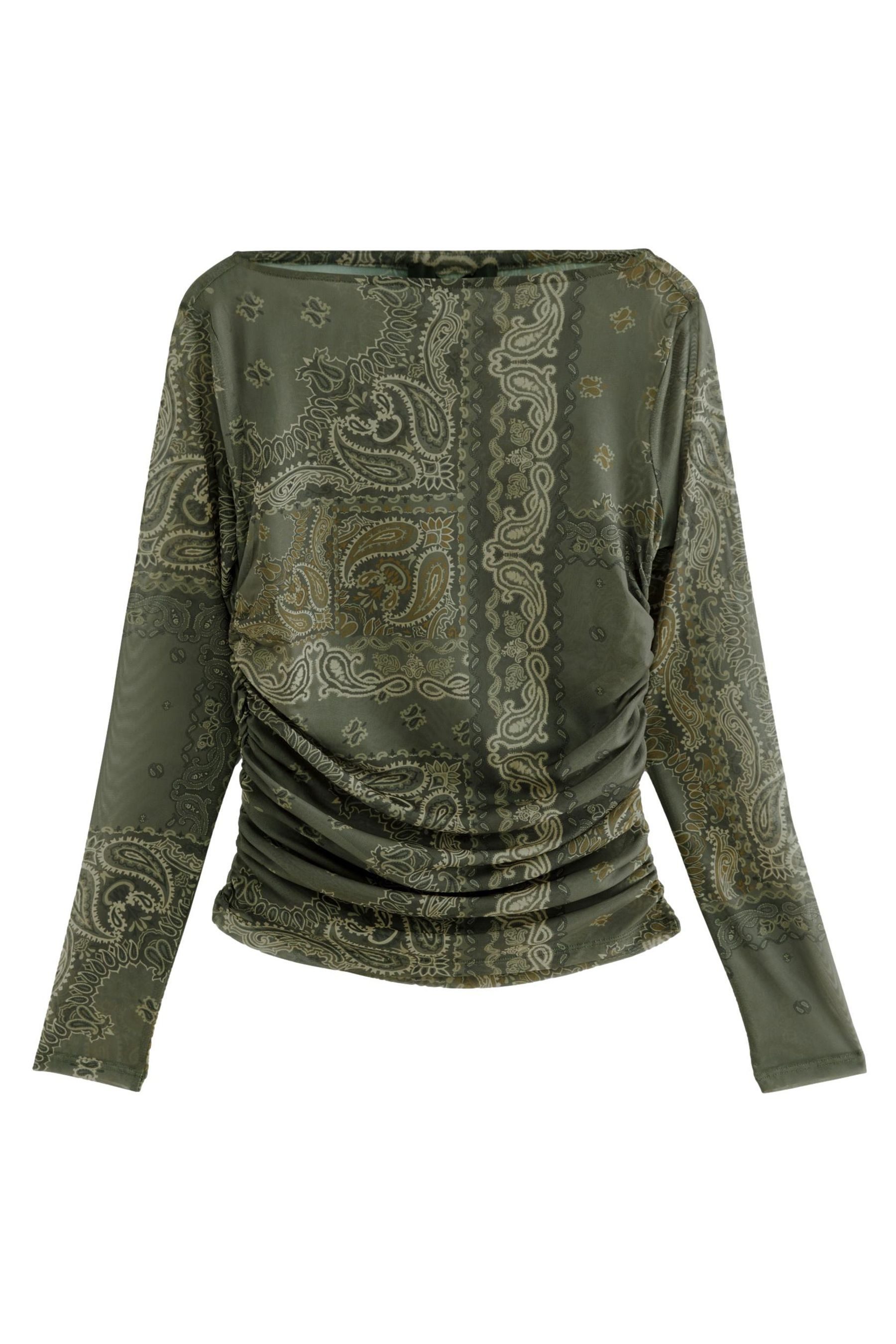 Next Langarmshirt Kew Collection gerafftes Langarmoberteil günstig online kaufen