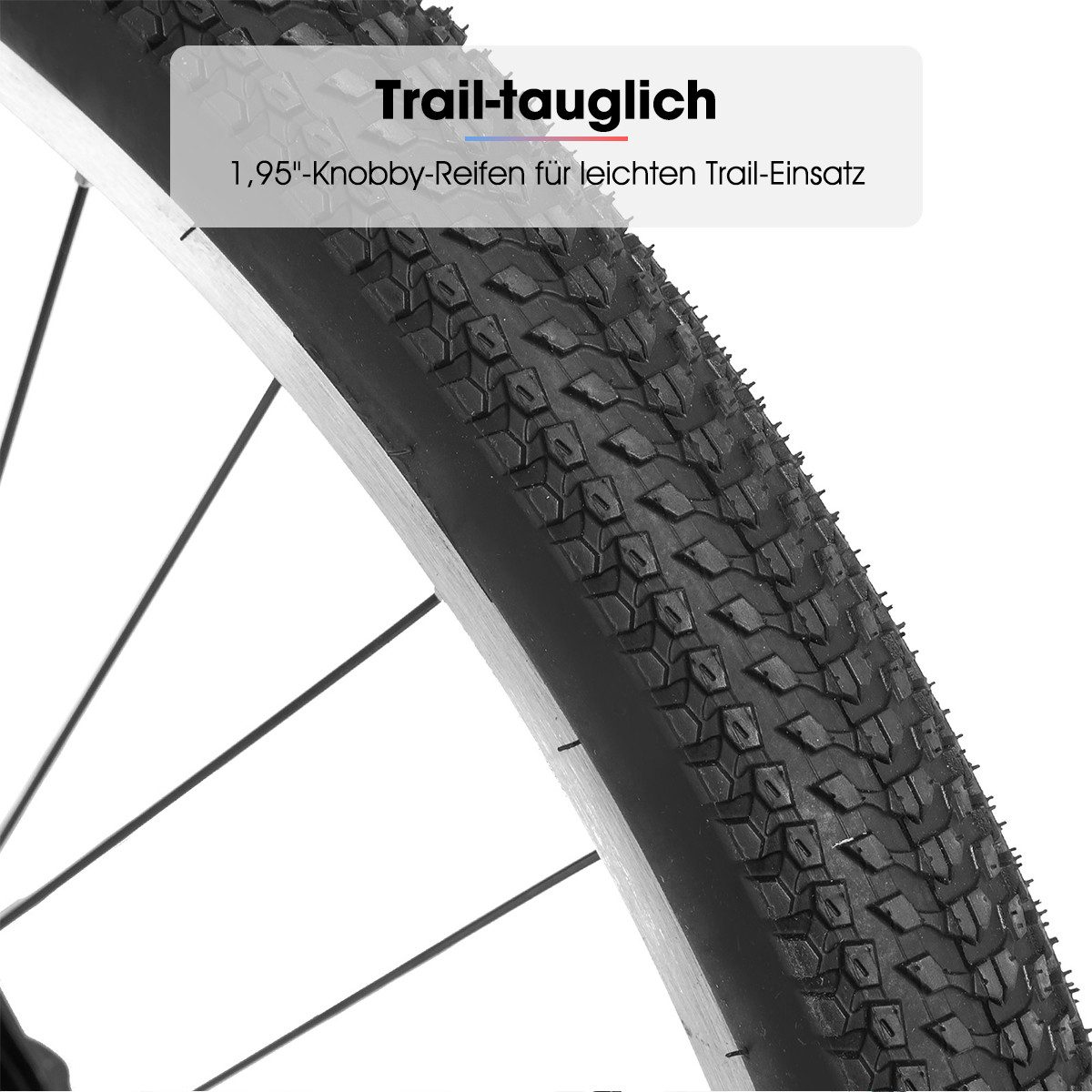 HILAND Mountainbike 24 26 Zoll MTB Fahrrad für Jugendliche & Erwachsene, Studentenpendeln, mit Doppel-V-Bremse, 18-Gang, High Carbon Stahlrahmen