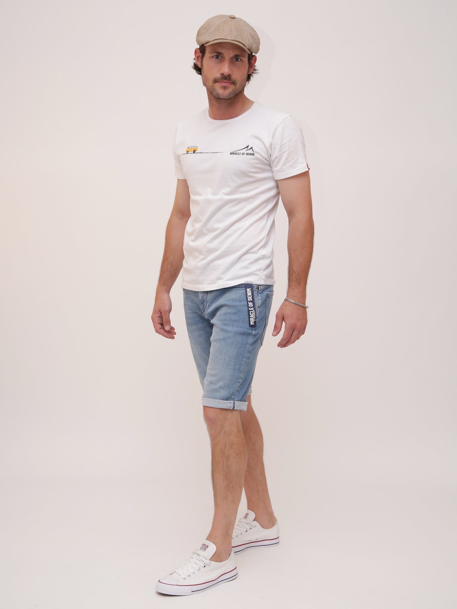 Jogg Georgia Stretchdenim Denim of Blue Jeansshorts pflegeleichtem Trevol aus Miracle