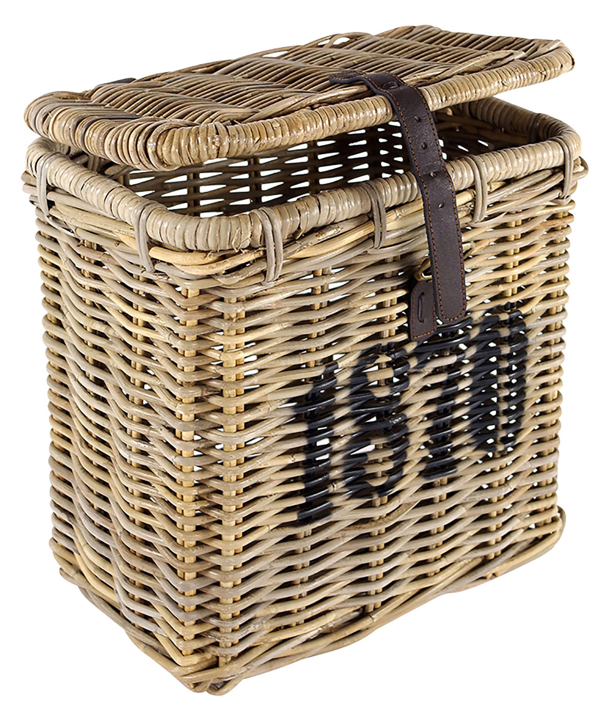 Kobolo Aufbewahrungskorb Universalkorb mit Deckel - Rattan kubu grey 1870 günstig online kaufen