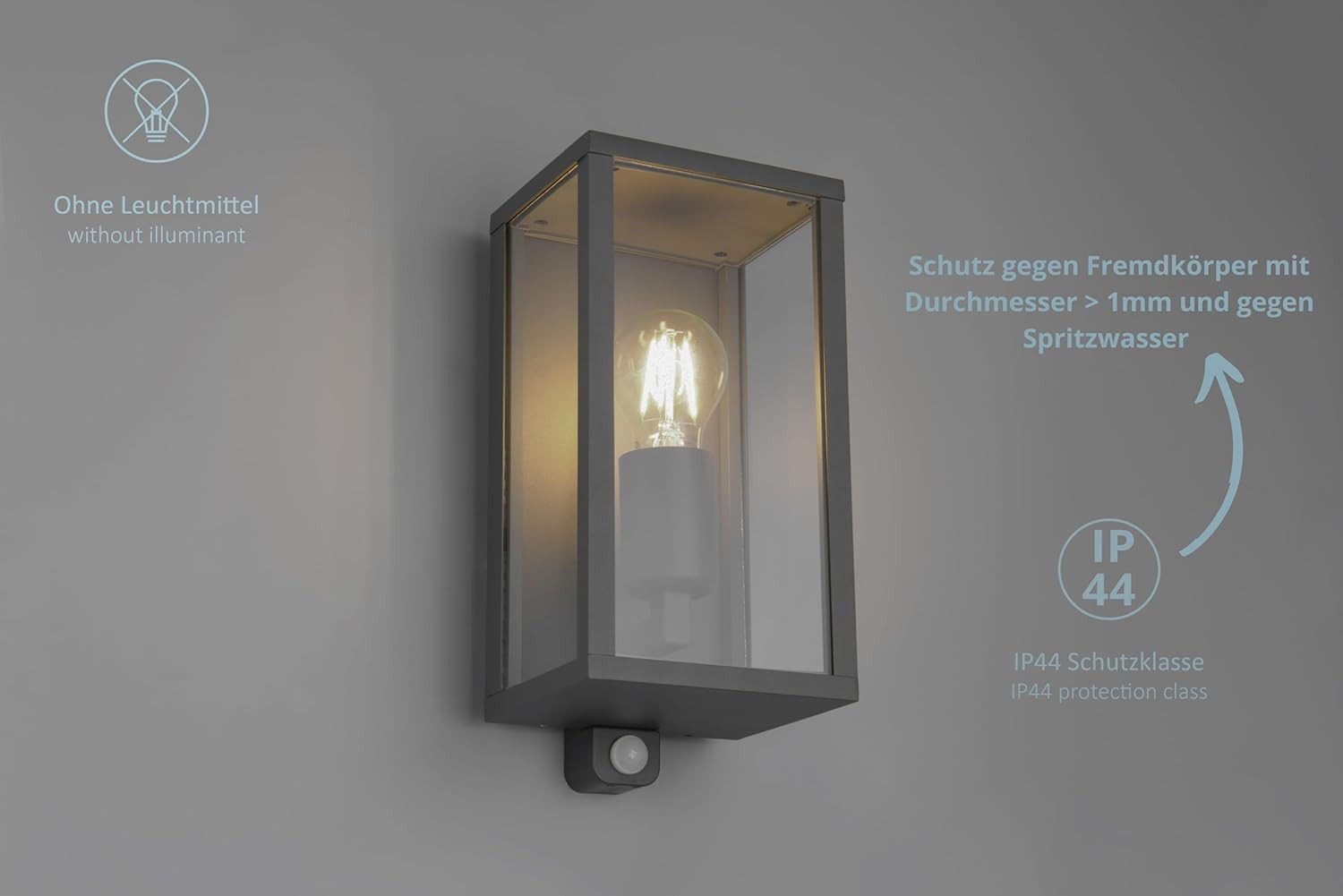 lightling Außen-Wandleuchte Gandalf, ohne Leuchtmittel, mit günstig online kaufen