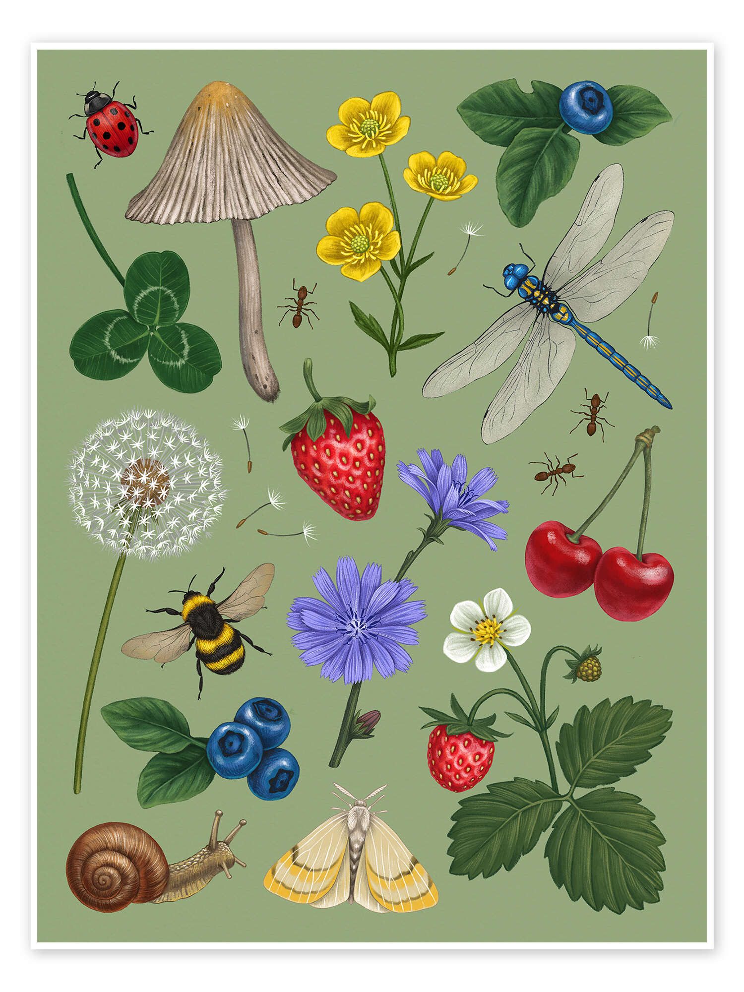 Wandbild Sommertage
