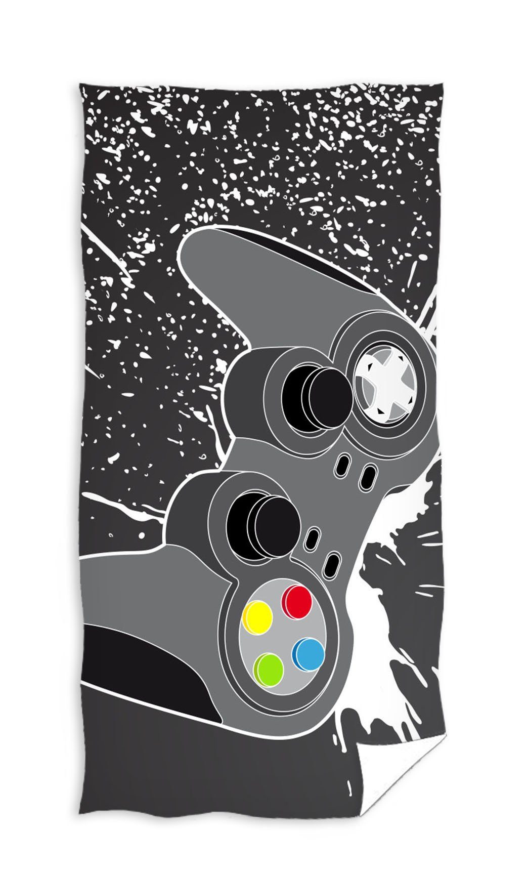 Carbotex Strandtuch Gamer Badetuch Handtuch Strandtuch günstig online kaufen