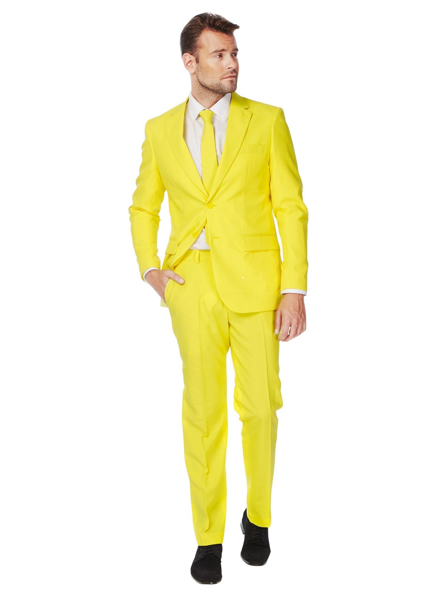 Opposuits Anzug Yellow Fellow Kostüm Partyanzug - Für Karneval Ausgefallene Anzüge für coole Männer