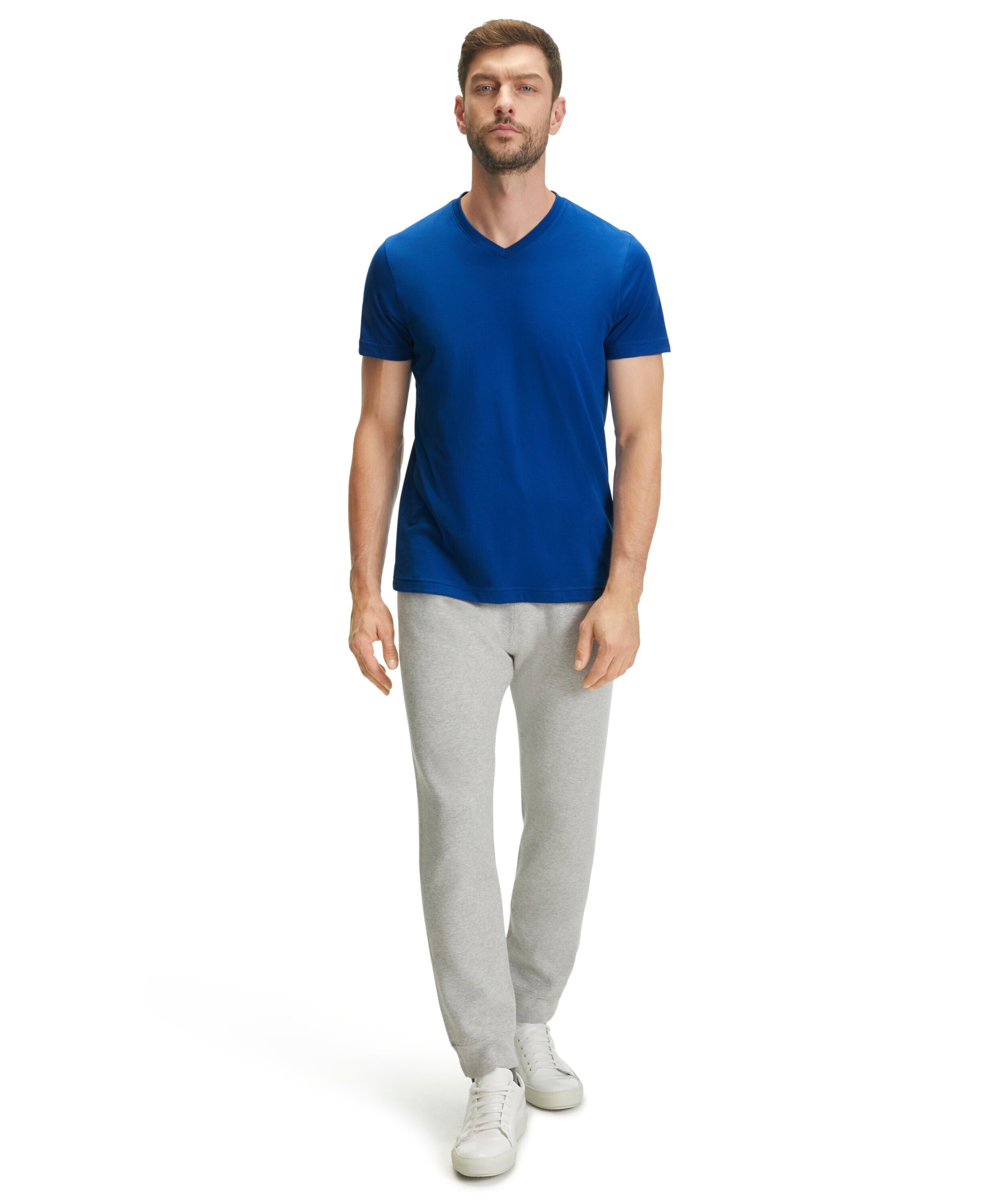 FALKE T-Shirt (6493) (1-tlg) Baumwolle aus reiner petrol blue