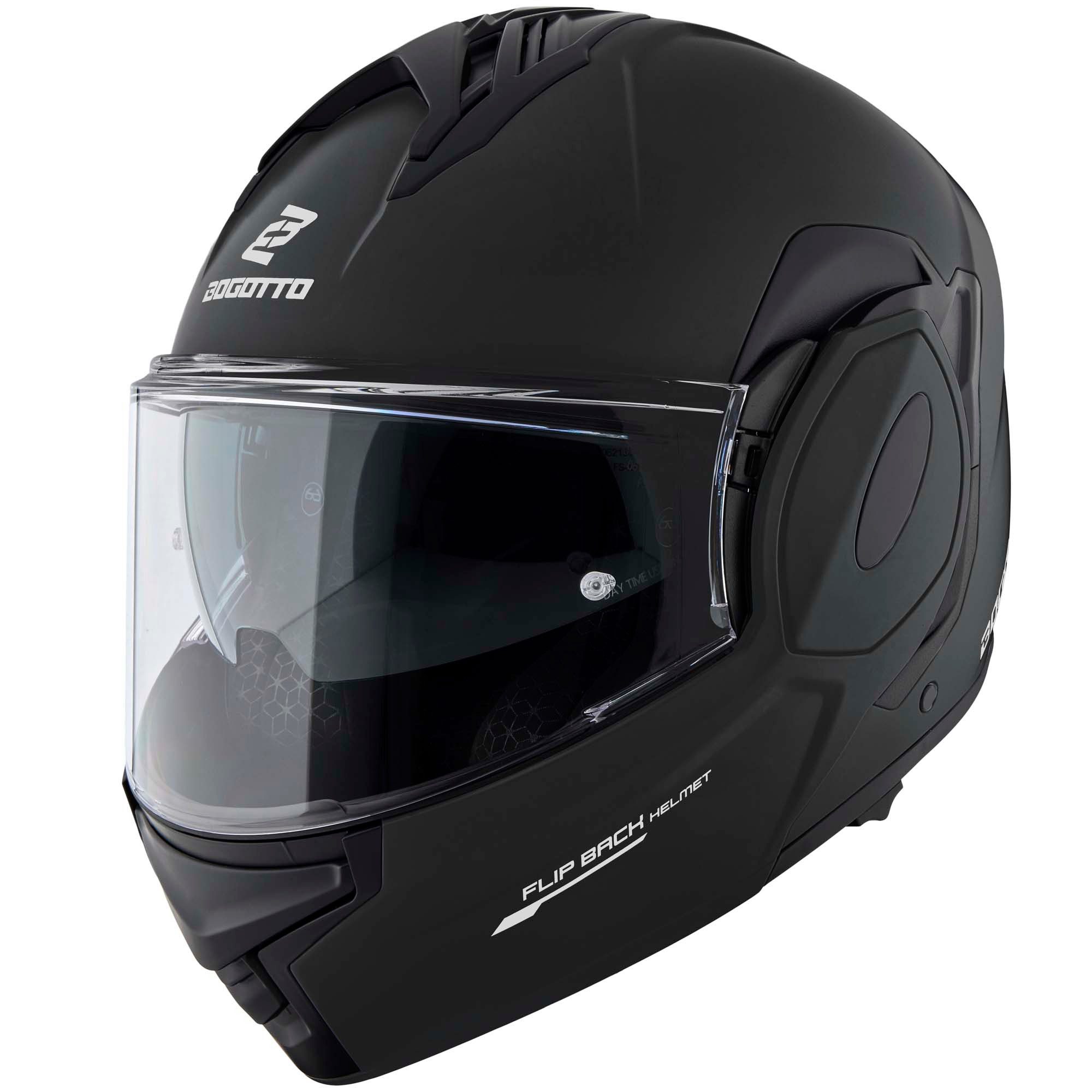 Bogotto Motorradhelm FS-X600 Klapphelm, vorbereitet für Kommunikationssystem,geeignet für Brillenträger,v