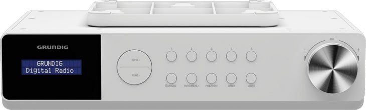 Grundig DKR 1000 BT DAB+ Küchen-Radio (Digitalradio (DAB), FM-Tuner, FM-Tuner  mit RDS, 6 W), DAB+ und FM-Tuner mit jeweils 30 Programmspeicherplätzen