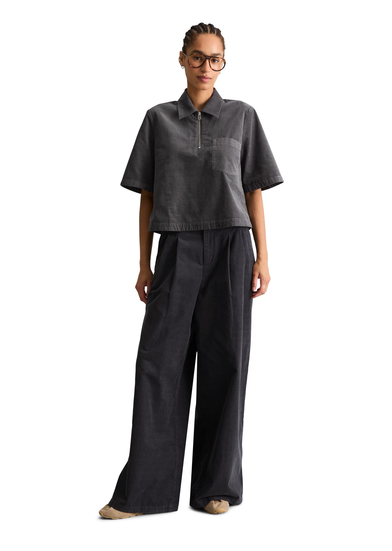 Marc O'Polo DENIM Kurzarmbluse aus Organic Cotton – Bild 5 von 5