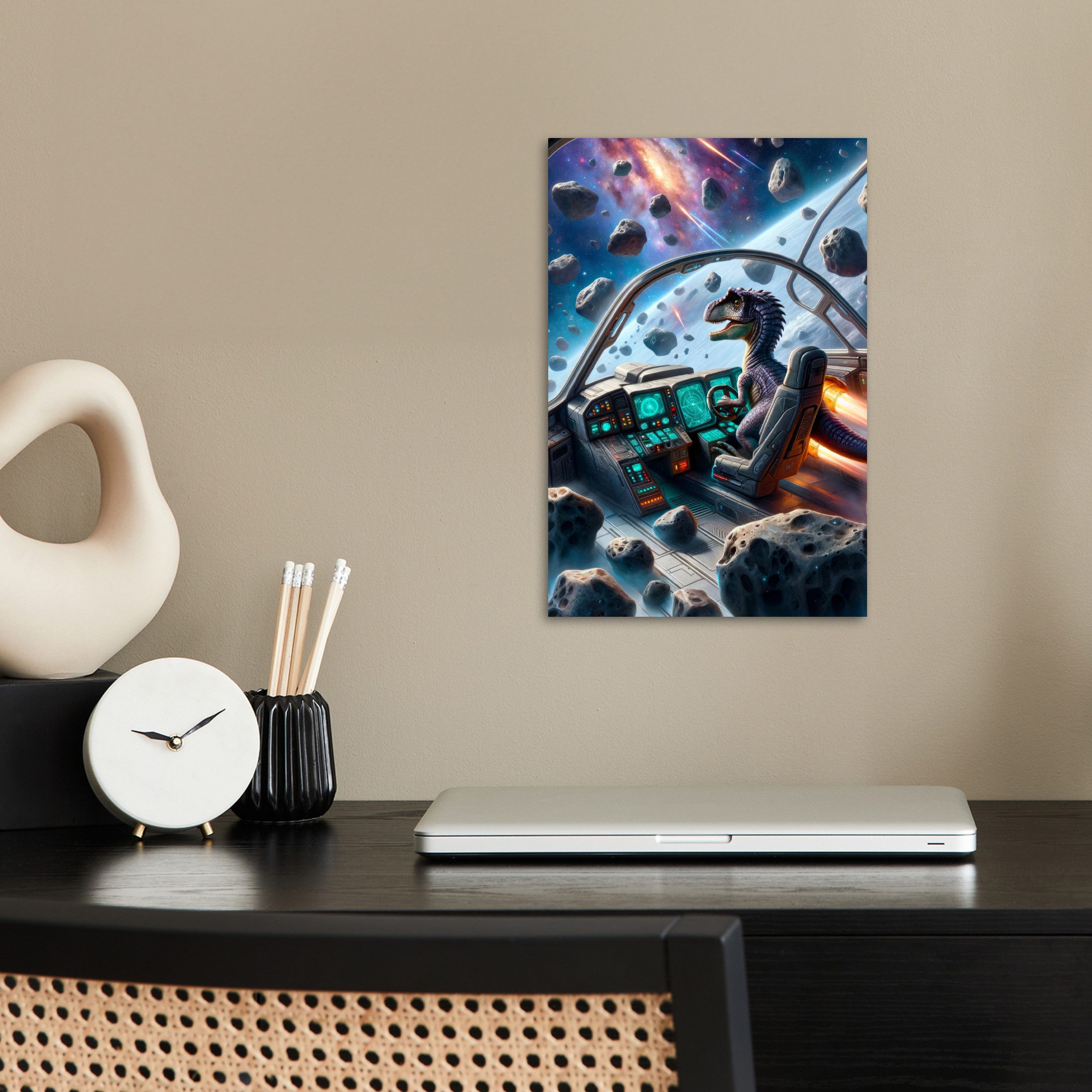 MuchoWow Poster Dino - Weltraum - günstig online kaufen
