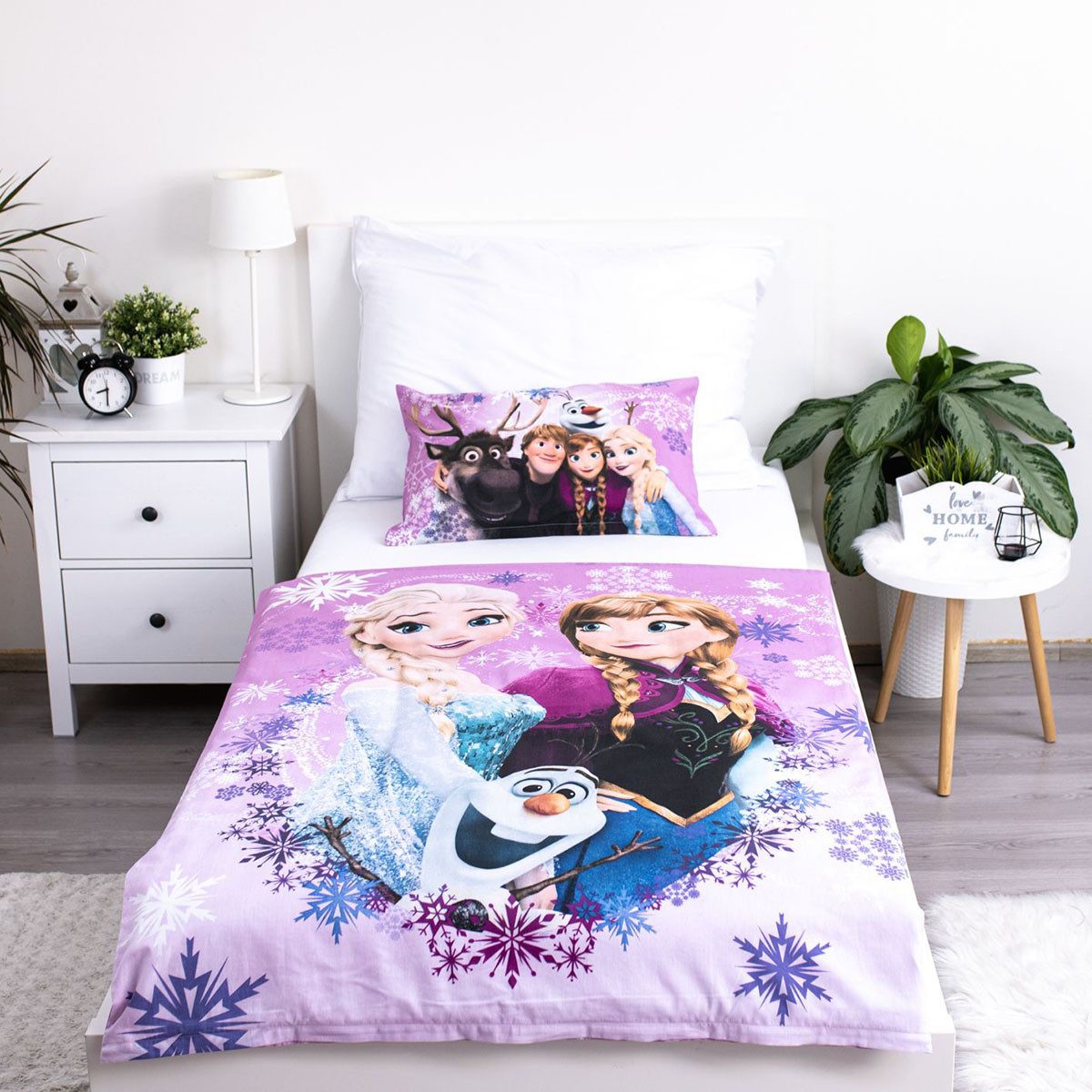 Disney Frozen Kinderbettwäsche Frozen, Renforcé, 2 teilig