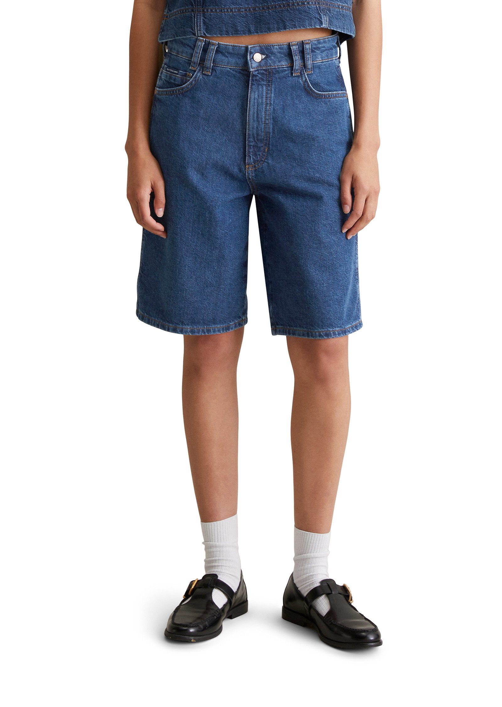 Marc O'Polo DENIM Shorts aus Rigid Denim ohne Elasthan günstig online kaufen