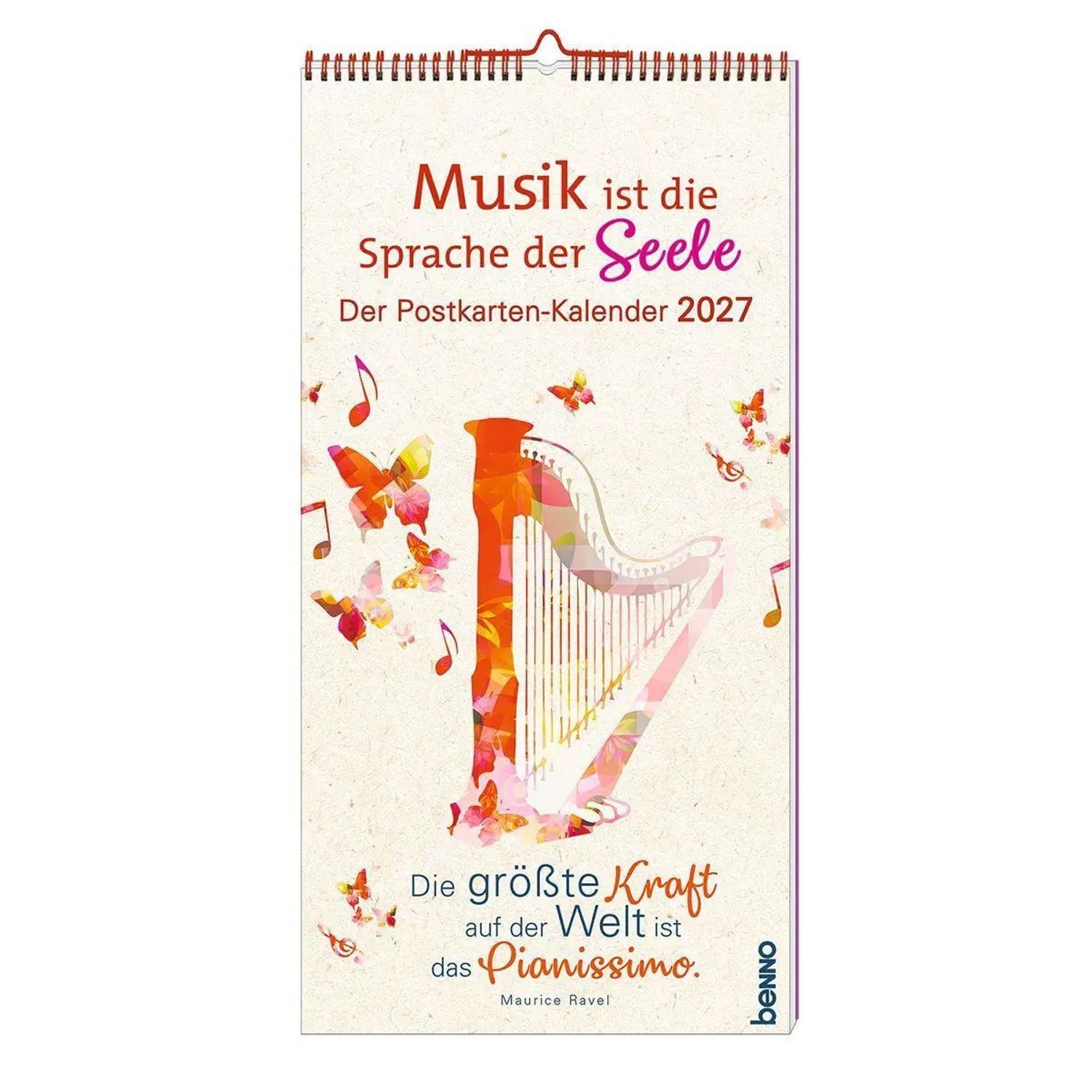 St. Benno Verlag Wandkalender Musik ist die Sprache der Seele 2027