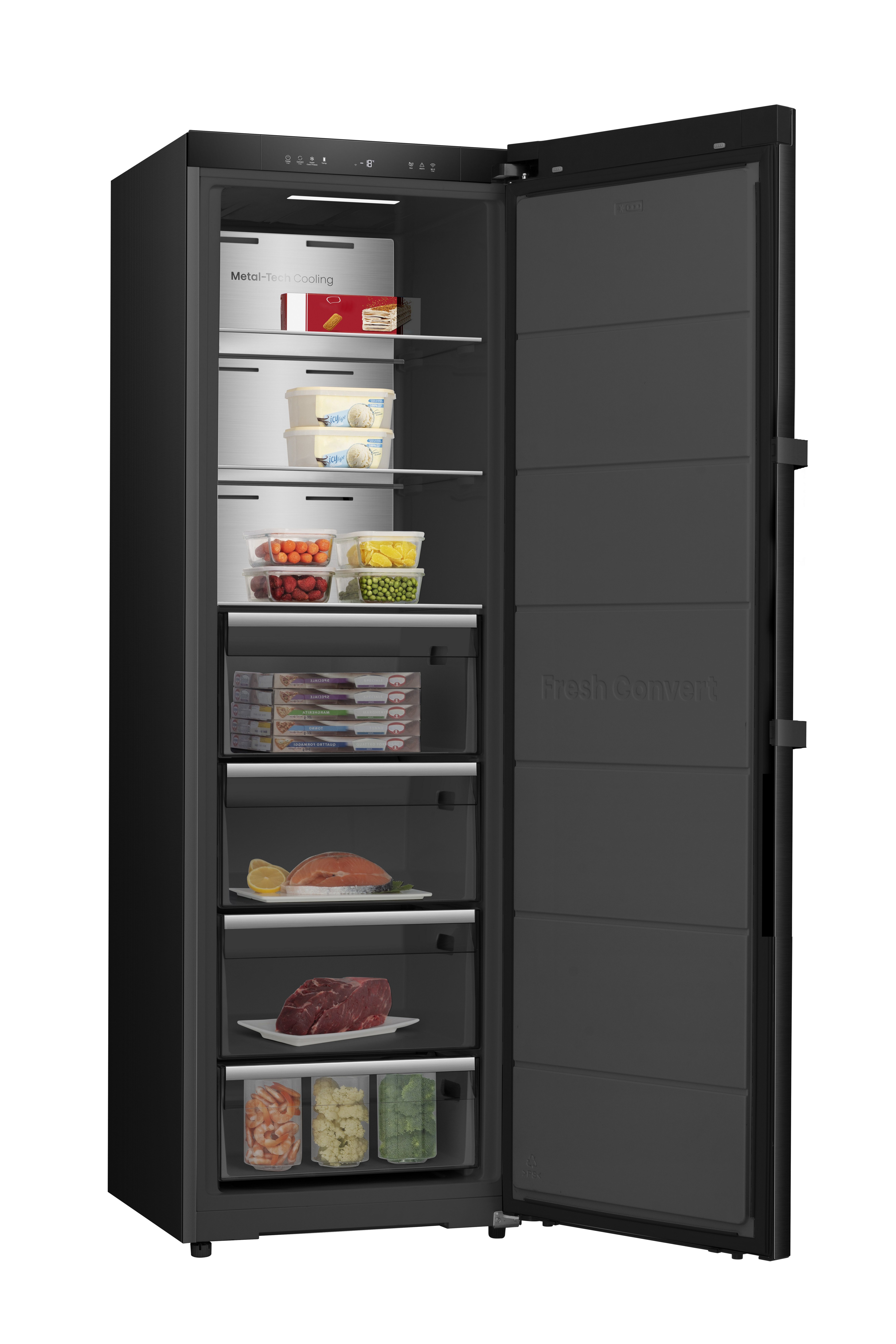 Hisense Gefrierschrank FT5K310GSFC1, 185,6 cm hoch, 59,5 cm breit, KitchenFit