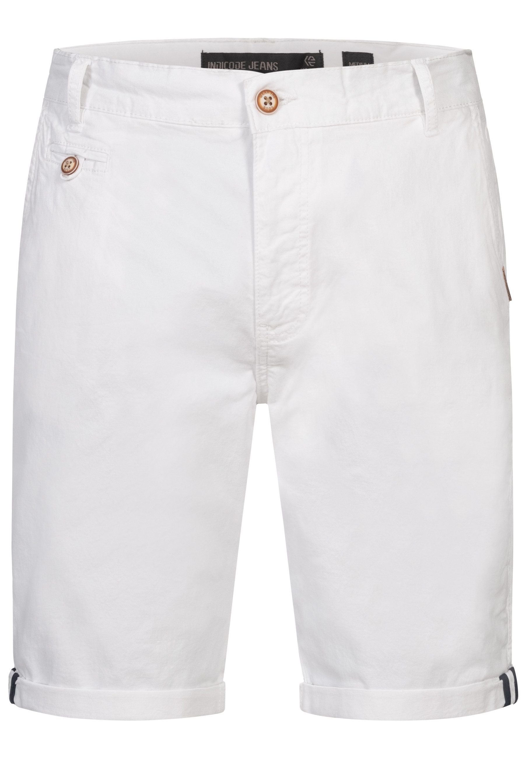 Indicode Chinoshorts Creel aus elastischer Baumwoll-Qualität günstig online kaufen
