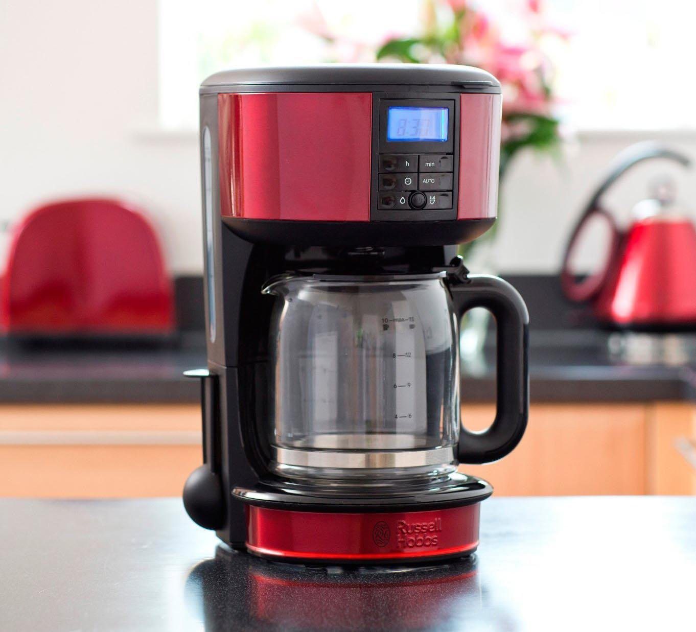Filterkaffeemaschine 20682-56 Legacy Red, 1,25l Kaffeekanne, Papierfilter 1x4, mit Selbstreinigungsfunktion Filterkaffeemaschine 20682-56 Legacy Red, 1,25l Kaffeekanne, Papierfilter 1x4, mit Selbstreinigungsfunktion