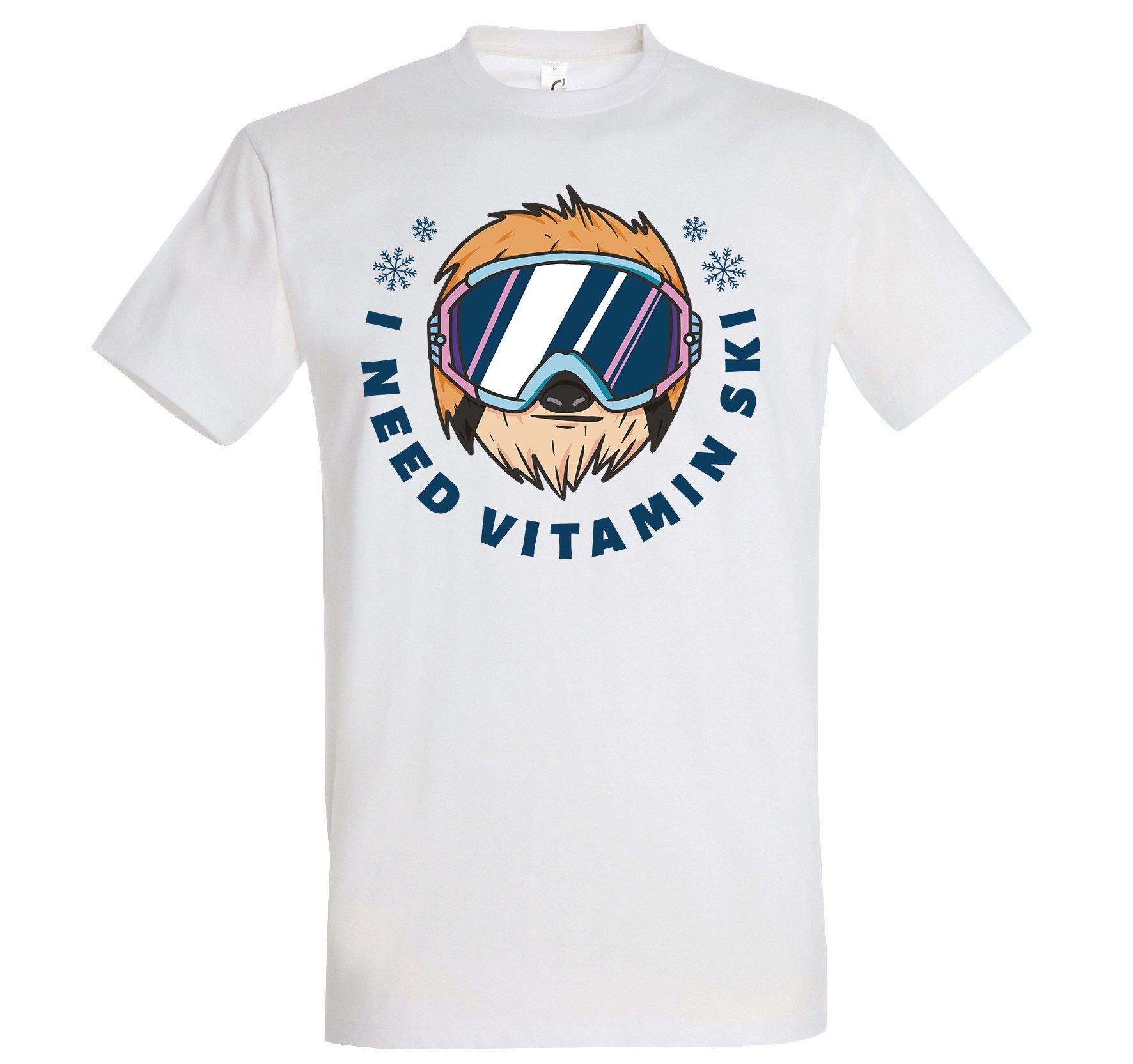 Youth Designz T-Shirt I Need Vitamin Ski Herren Shirt mit trendigem Frontprint Weiß | T-Shirts