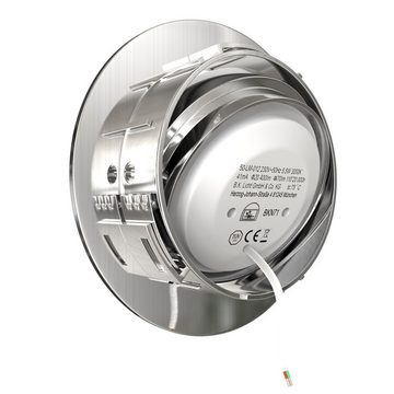 B.K.Licht LED Einbaustrahler Set 5x Einbauleuchten 82mm dimmbar 230V ultra-flach - BKL1074, Dimmfunktion, LED fest integriert, Warmweiß, 5 Spots 3000K Warmweiß 5,5W 470Lm Deckenausschnitt Ø68mm - Matt-Nickel