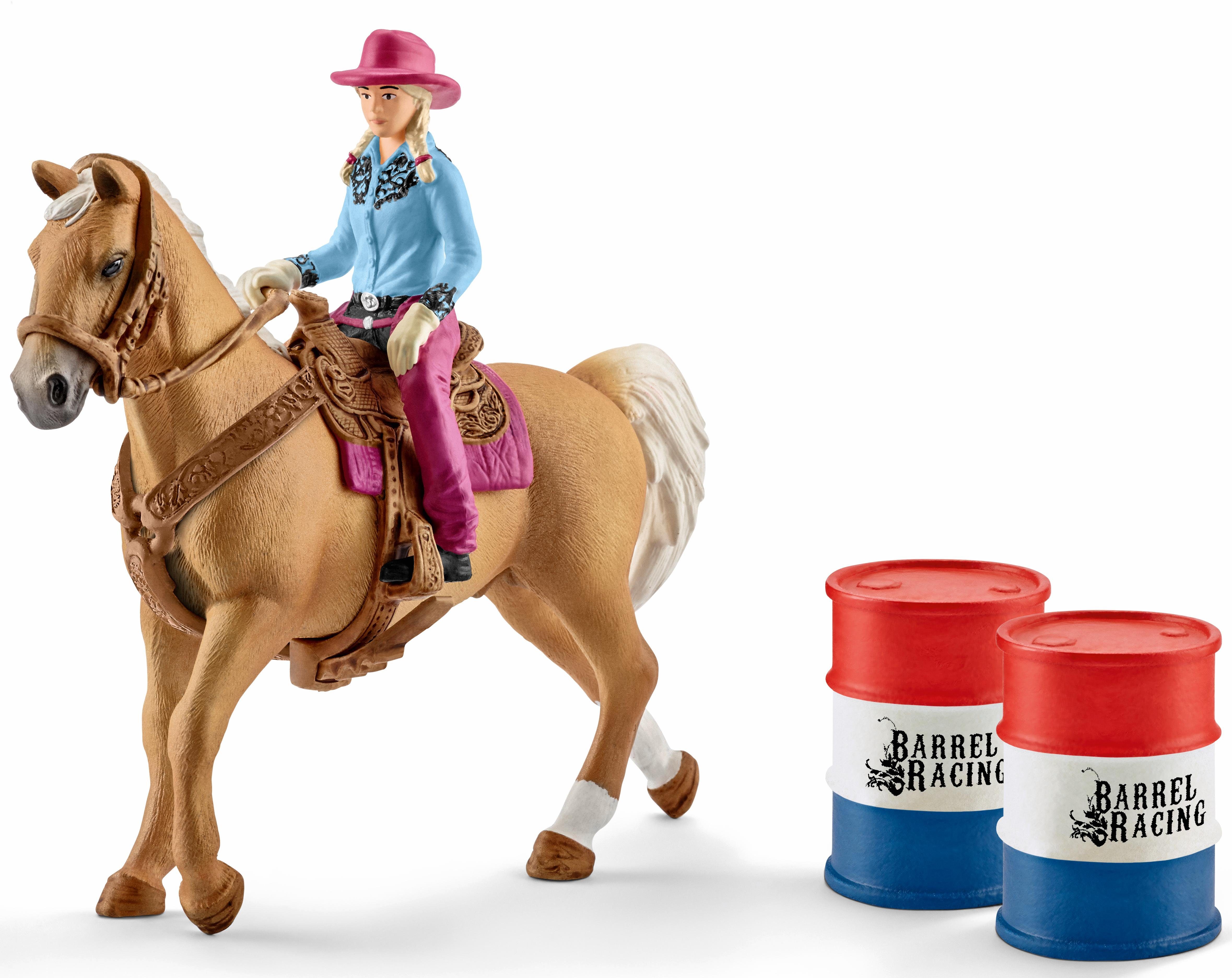 Image of Schleich - Farm World - Barrel racing mit Cowgirl