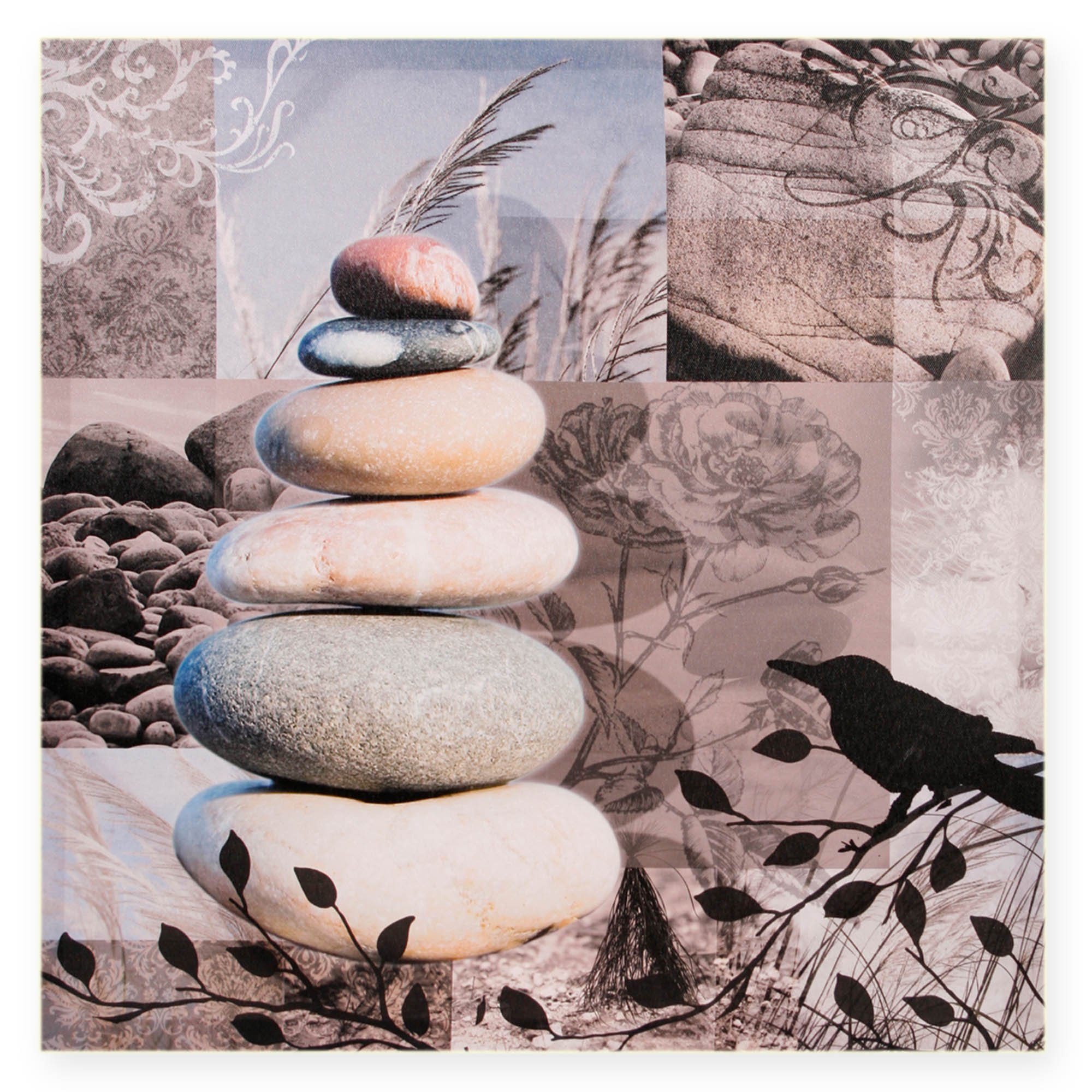 Haus und Deko Leinwandbild »Leinwandbild Steine Leinwand Bild ca. 50x50  cm«, Steine (1 Stück) online kaufen | OTTO