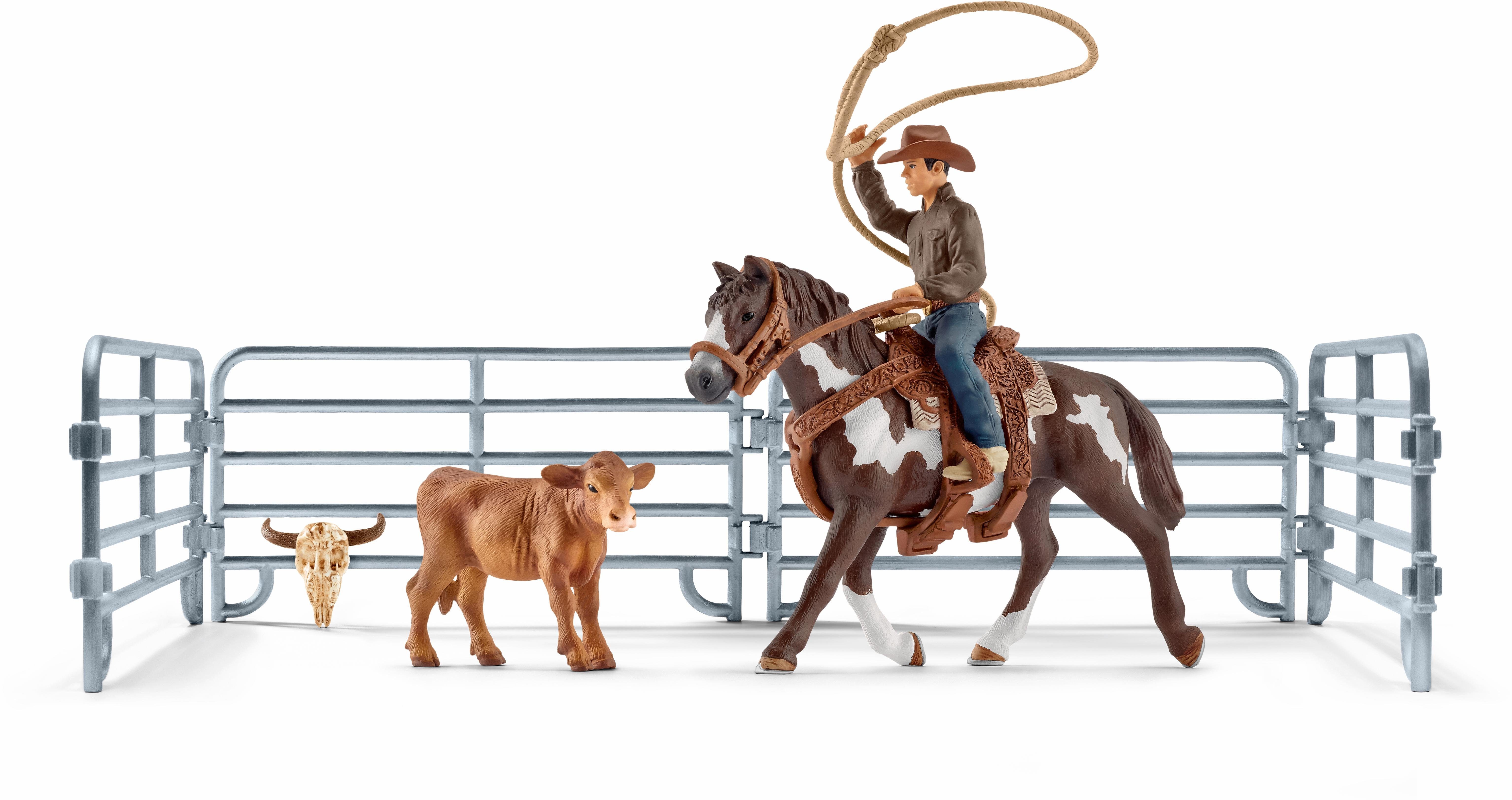 Image of Schleich - Farm World - Team roping mit Cowboy
