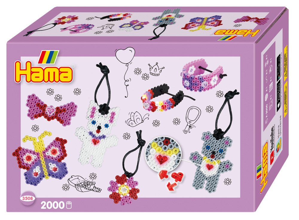 Dan Import Bügelperlen Hama Bügelperlen Modeschmuck 2000 Stück Kartonbox