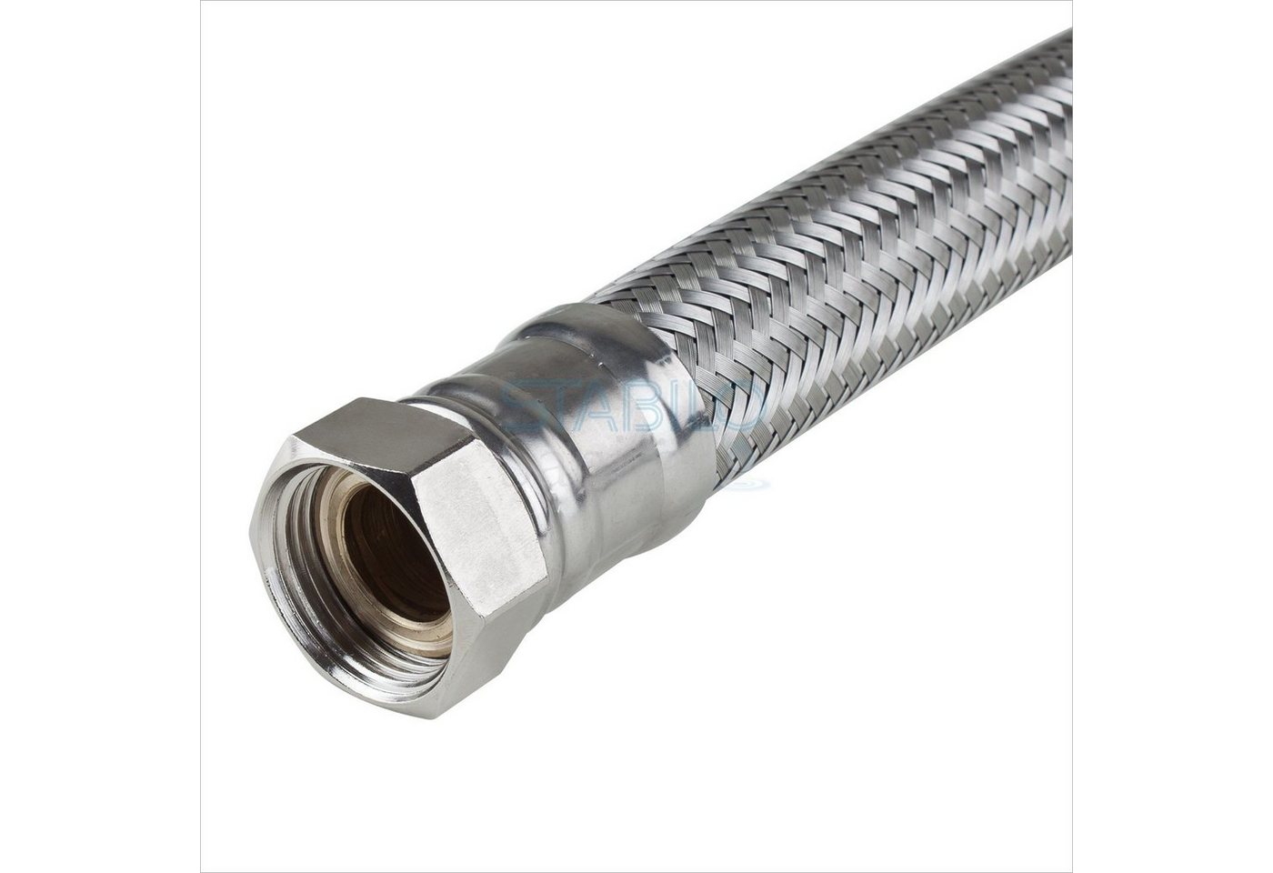 Thumbnail - TUCAI Flexschlauch Edelstahl Panzerschlauch 1/2" Zoll mit Bogen 300mm - 1500mm