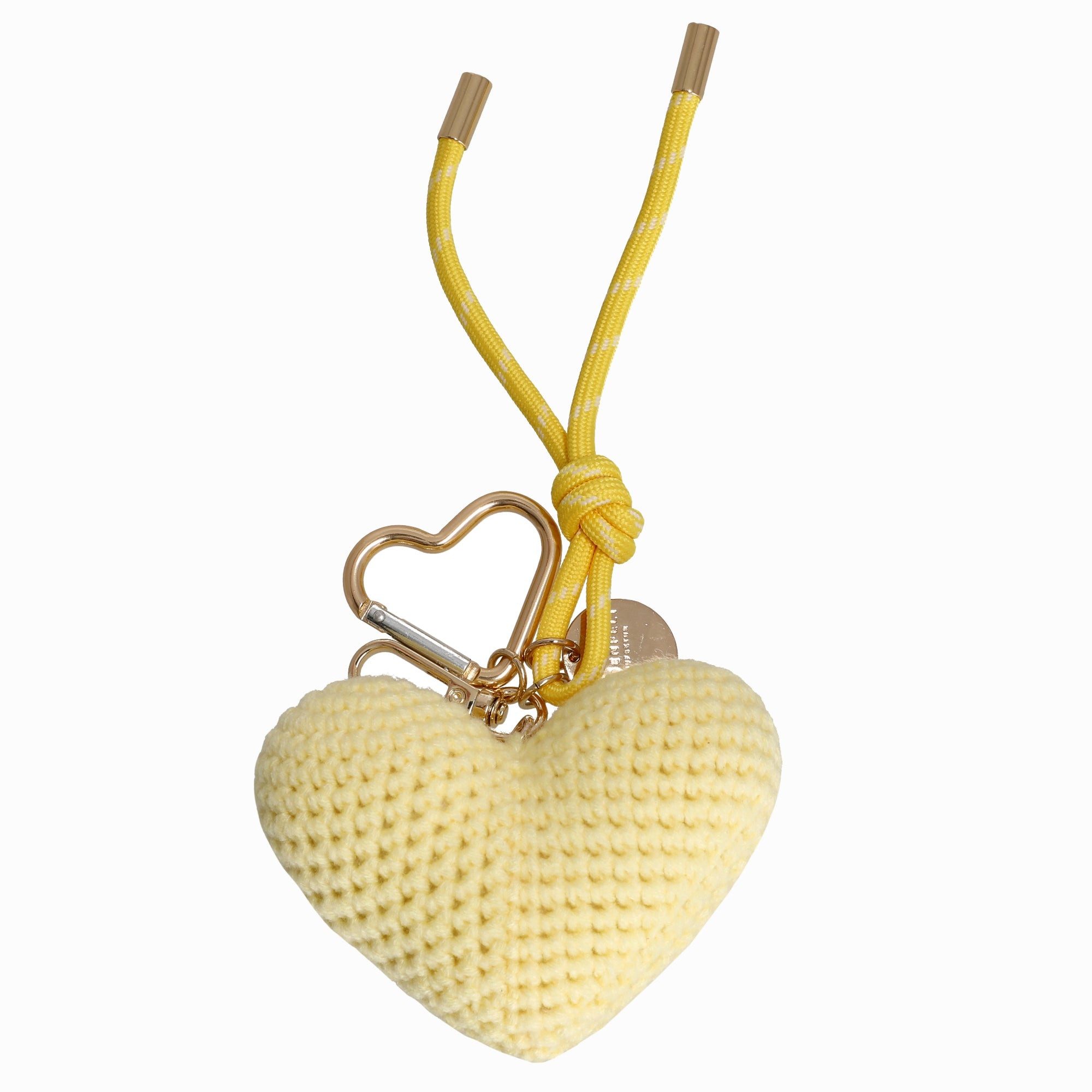 Seidenfelt Manufaktur Schlüsselanhänger Crocket Heart Charm - Anhänger (butter-yellow)