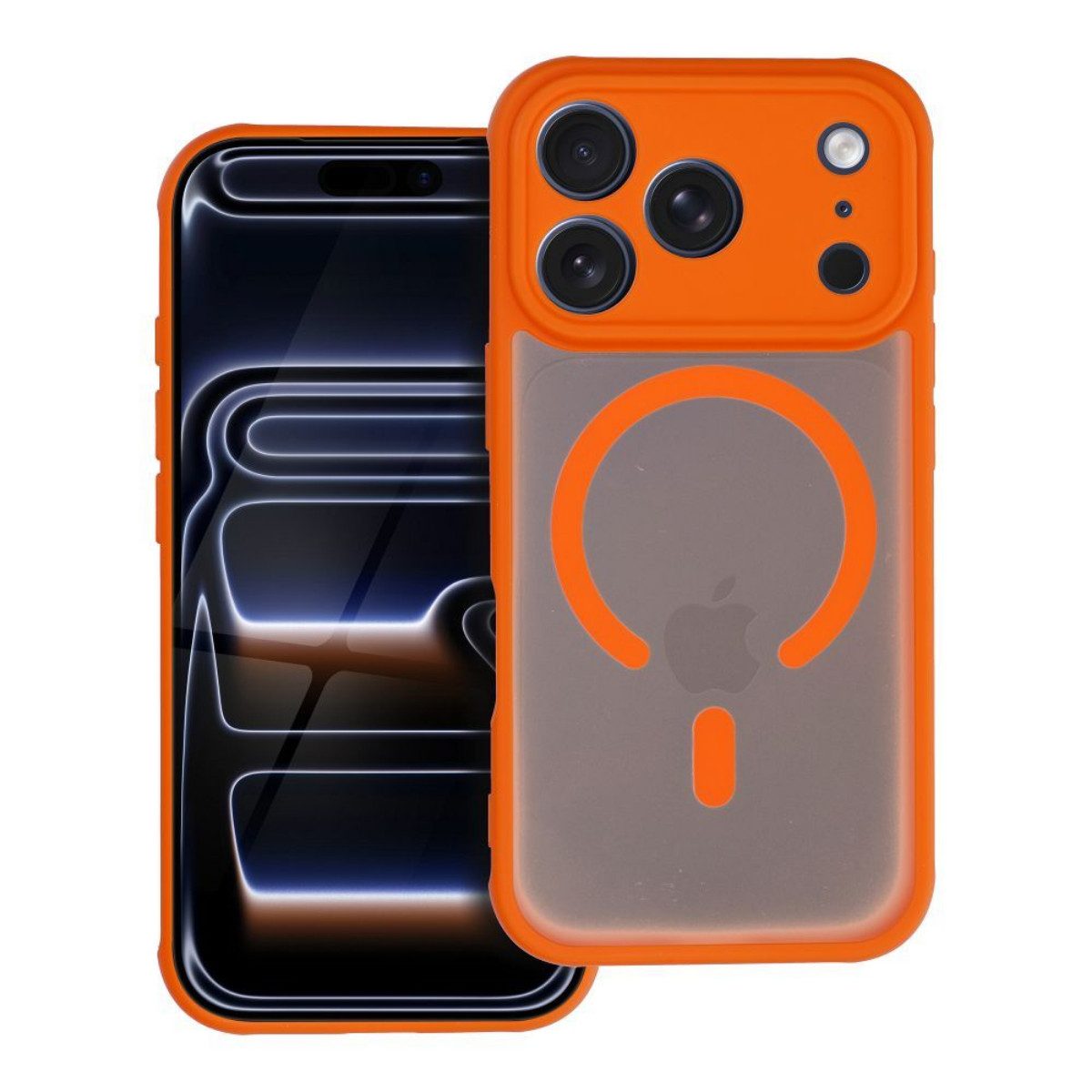 COFI 1453 Handyhülle Full Matte Mag Kompatibel mit iPhone 17 Pro Hermes-orange Magnetisch 6,3 Zoll, Magnetisch, Modern, Funktional und mattes Finish
