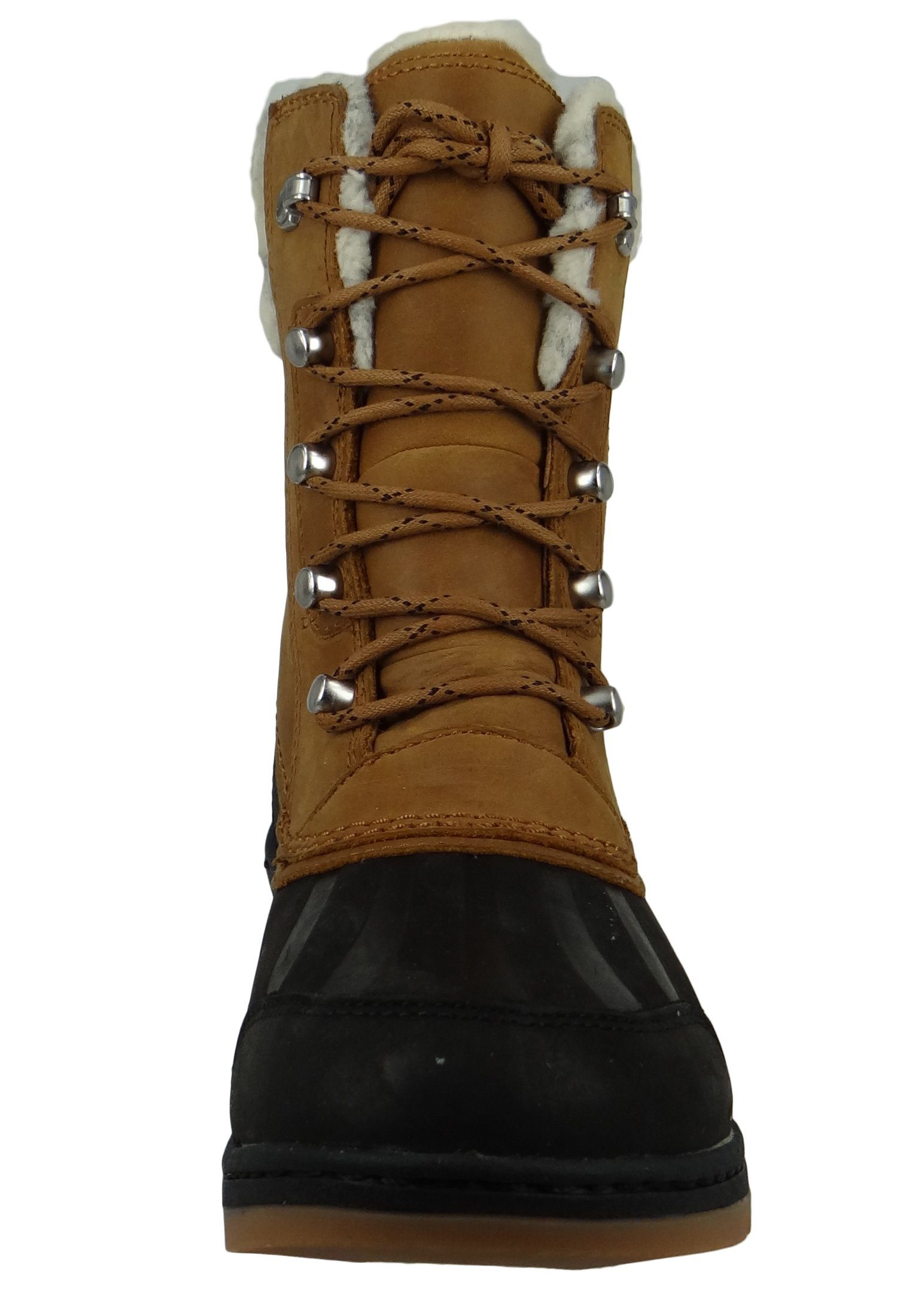 Schuhe Schnürstiefeletten Sorel NL2982-224 Whistler Mid Camel Brown Black Stiefelette