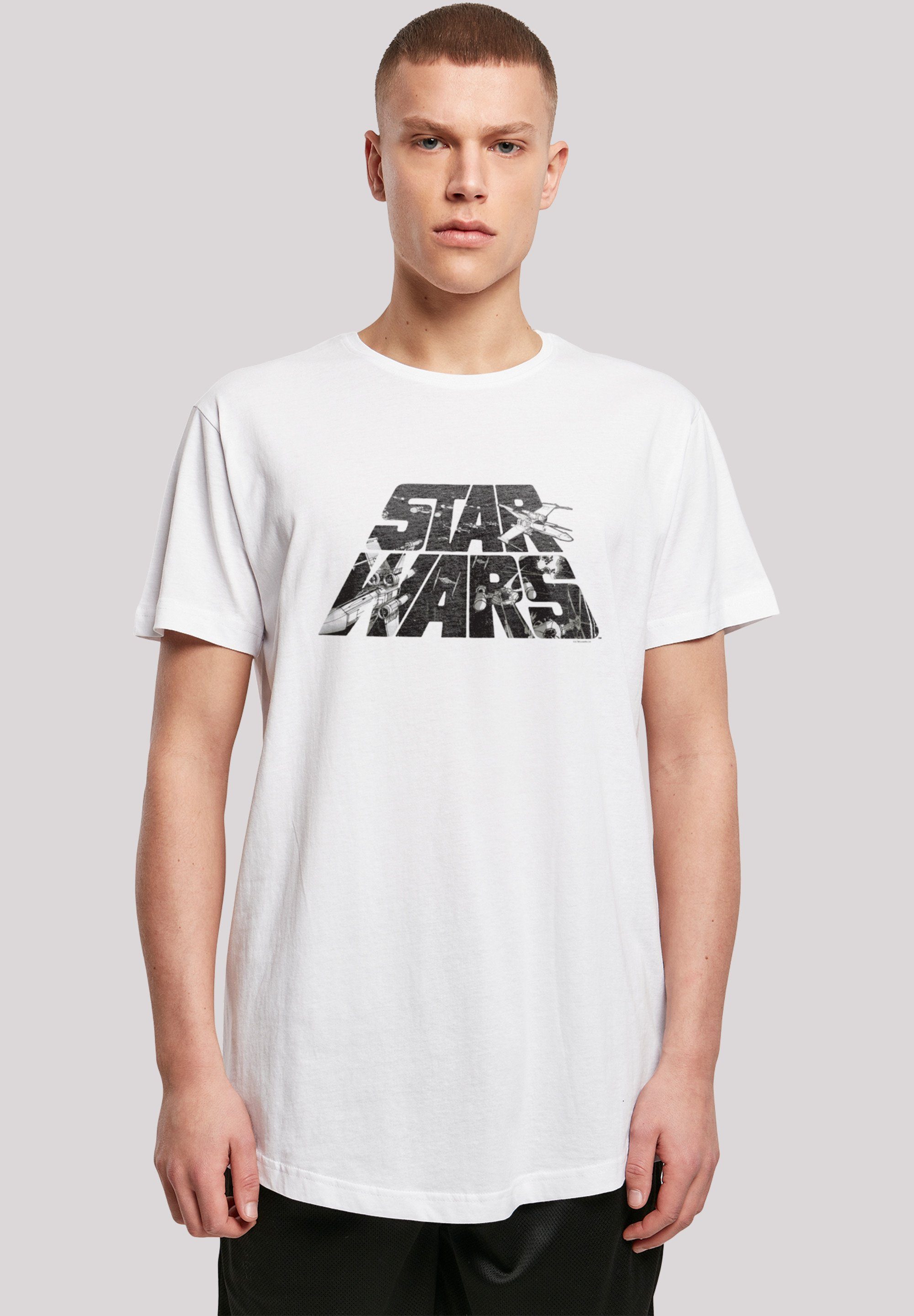 F4NT4STIC T-Shirt Star Wars Logo Space Sketch Print