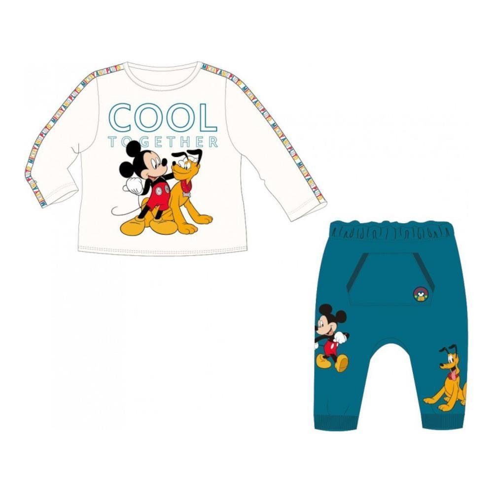 Shirt Langarm- Shirt 2-tlg) & mit EplusM Hose (Set, Mickey mit Hose Pluto Set und Baby