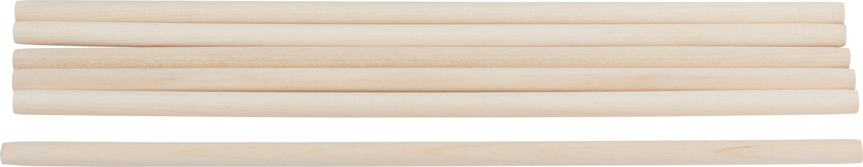 VBS Dekoobjekt Holz-Rundstäbe (6 St), 30 cm