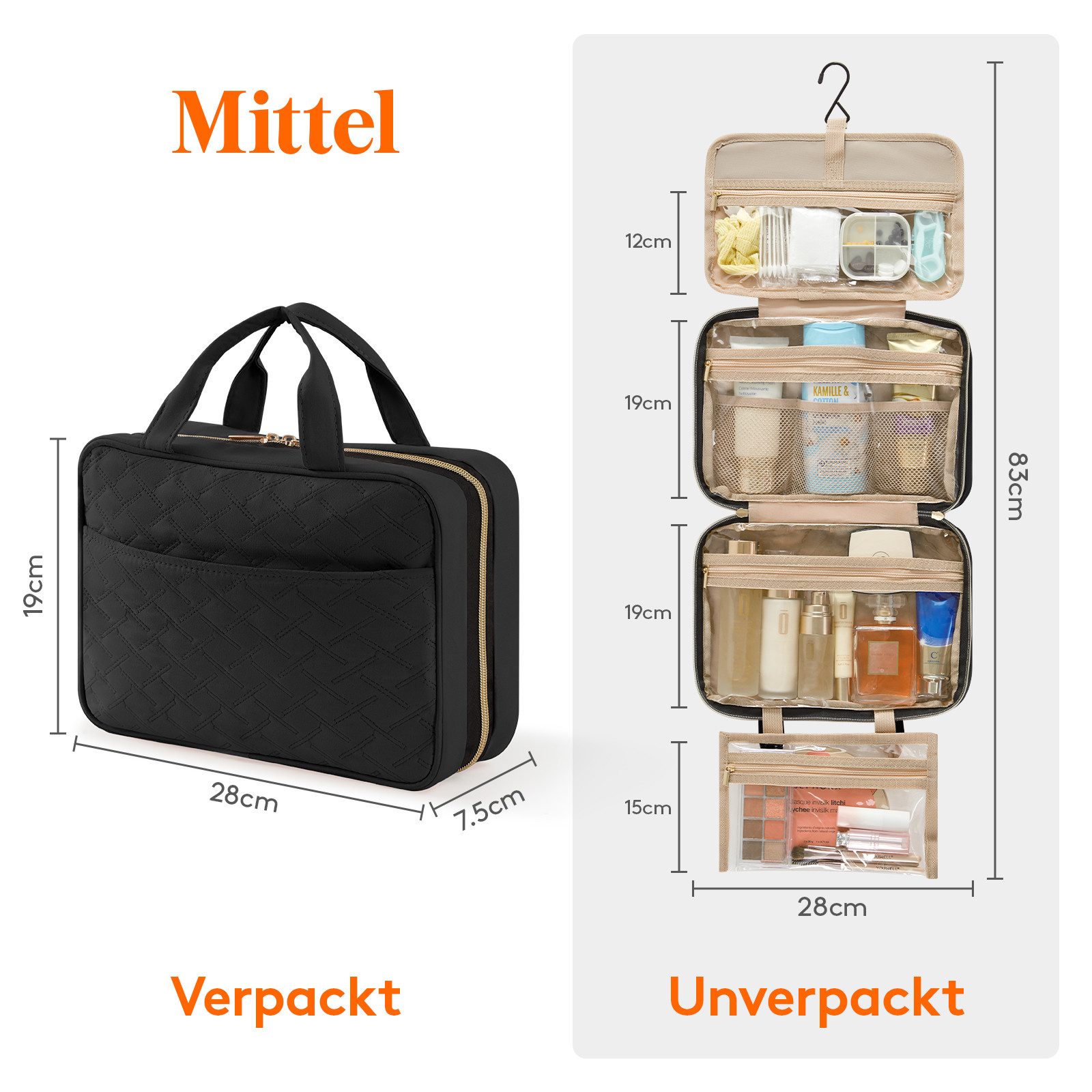 Lifewit Kulturbeutel Reise Kulturtasche, Wasserabweisende Kulturbeutel mit günstig online kaufen