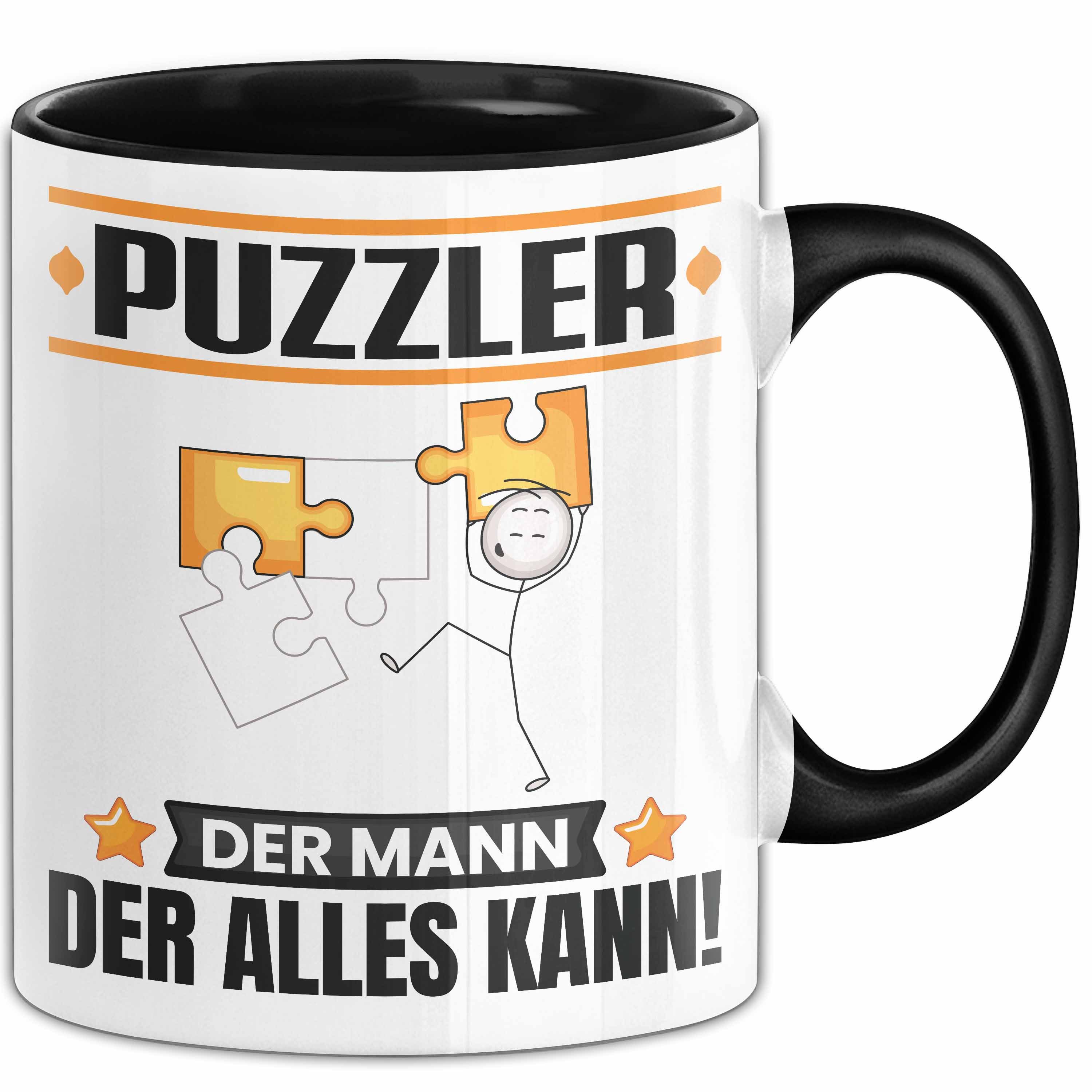 Trendation Tasse Puzzler Tasse Geschenk für Puzzler Der Mann Der Alles Kann Geschenkide, Keramik