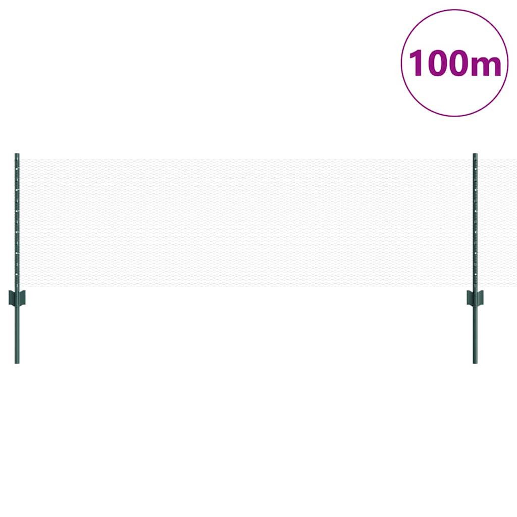 vidaXL Gartenzaun Zaun mit Pfosten Grün günstig online kaufen