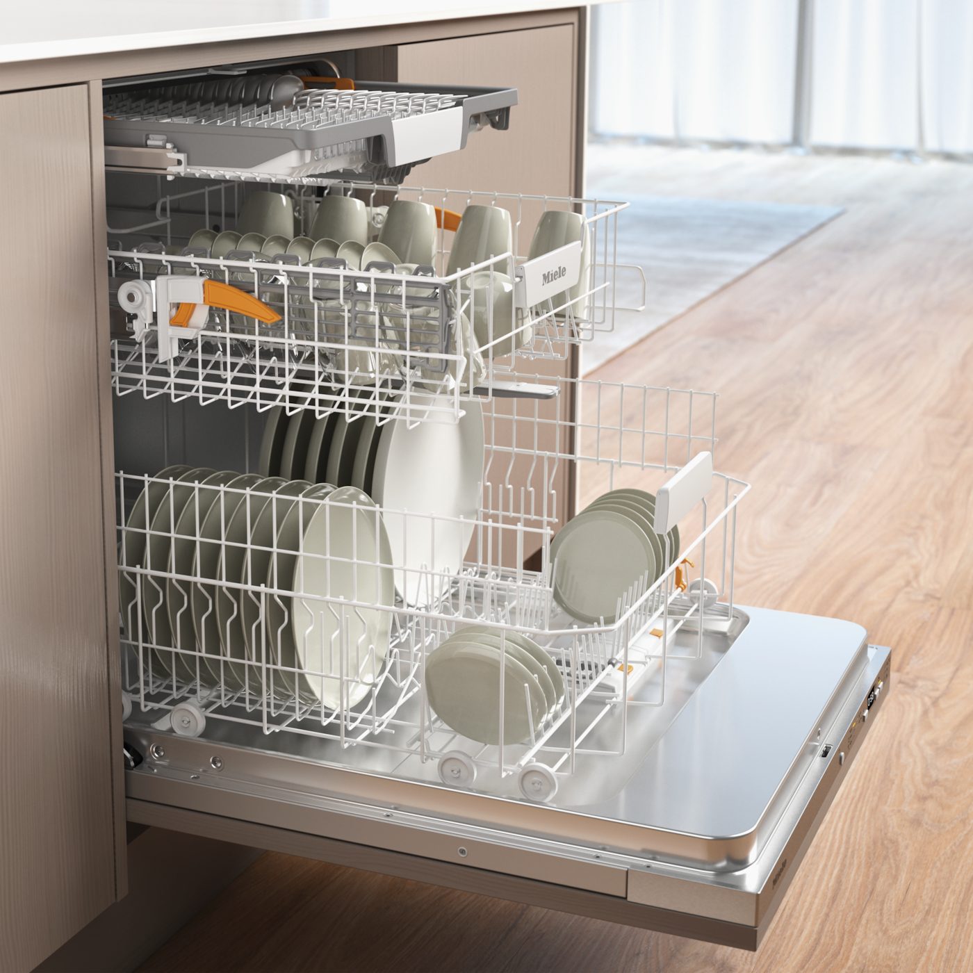 Miele vollintegrierbarer Geschirrspüler G 5851 SCVi Active Plus, 14 Maßgedecke