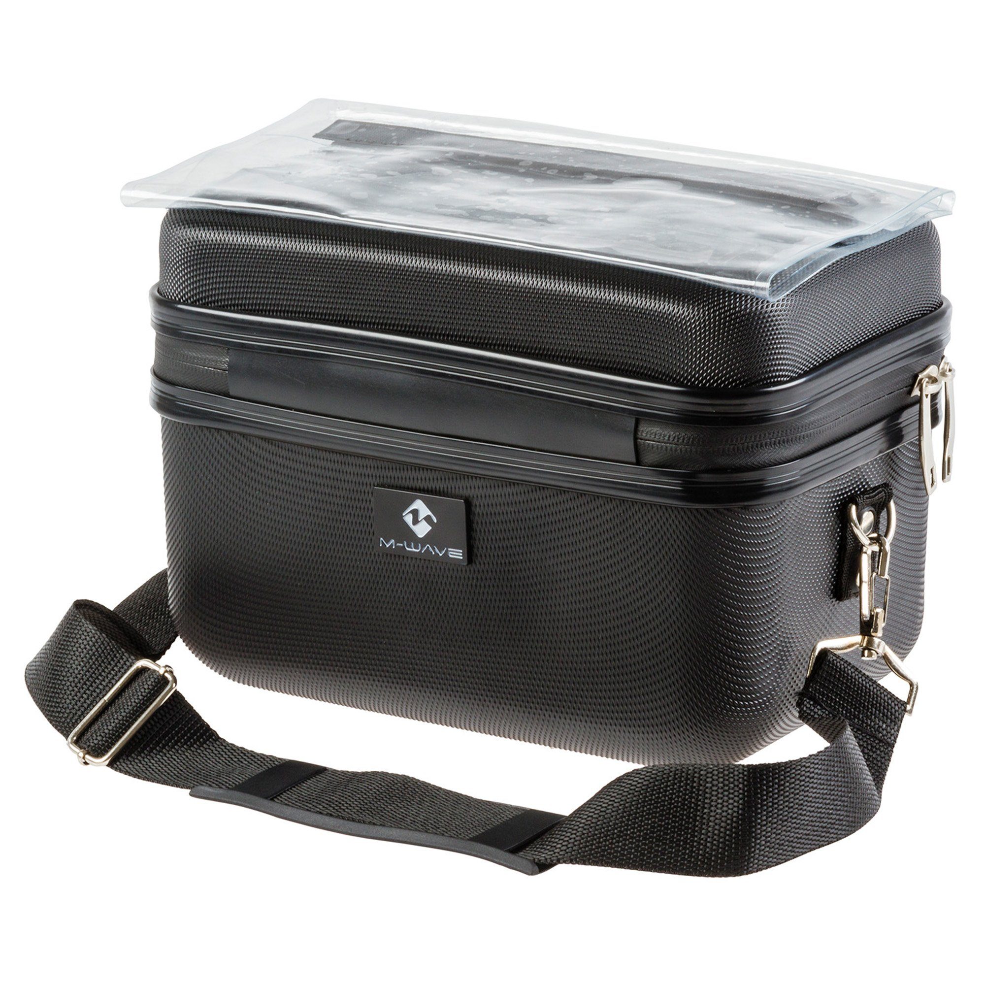 M-Wave Fahrradtasche Utrecht HC (1-tlg), Lenkertasche Fahrrad Tasche Fahrradtasche Lenker Box mit Kartenhalter