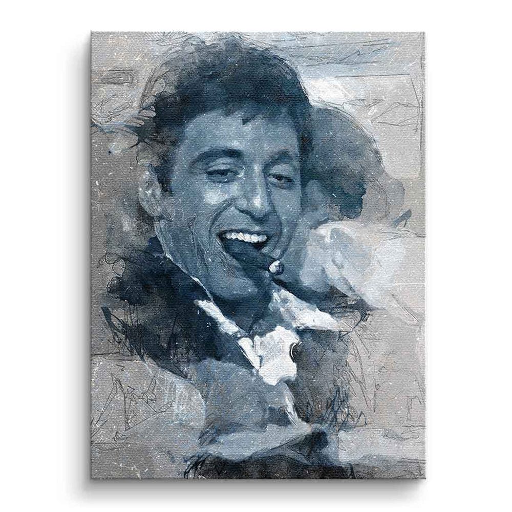 DOTCOMCANVAS® Leinwandbild Al Pacino Portrait, Leinwandbild Al Pacino Scarf günstig online kaufen